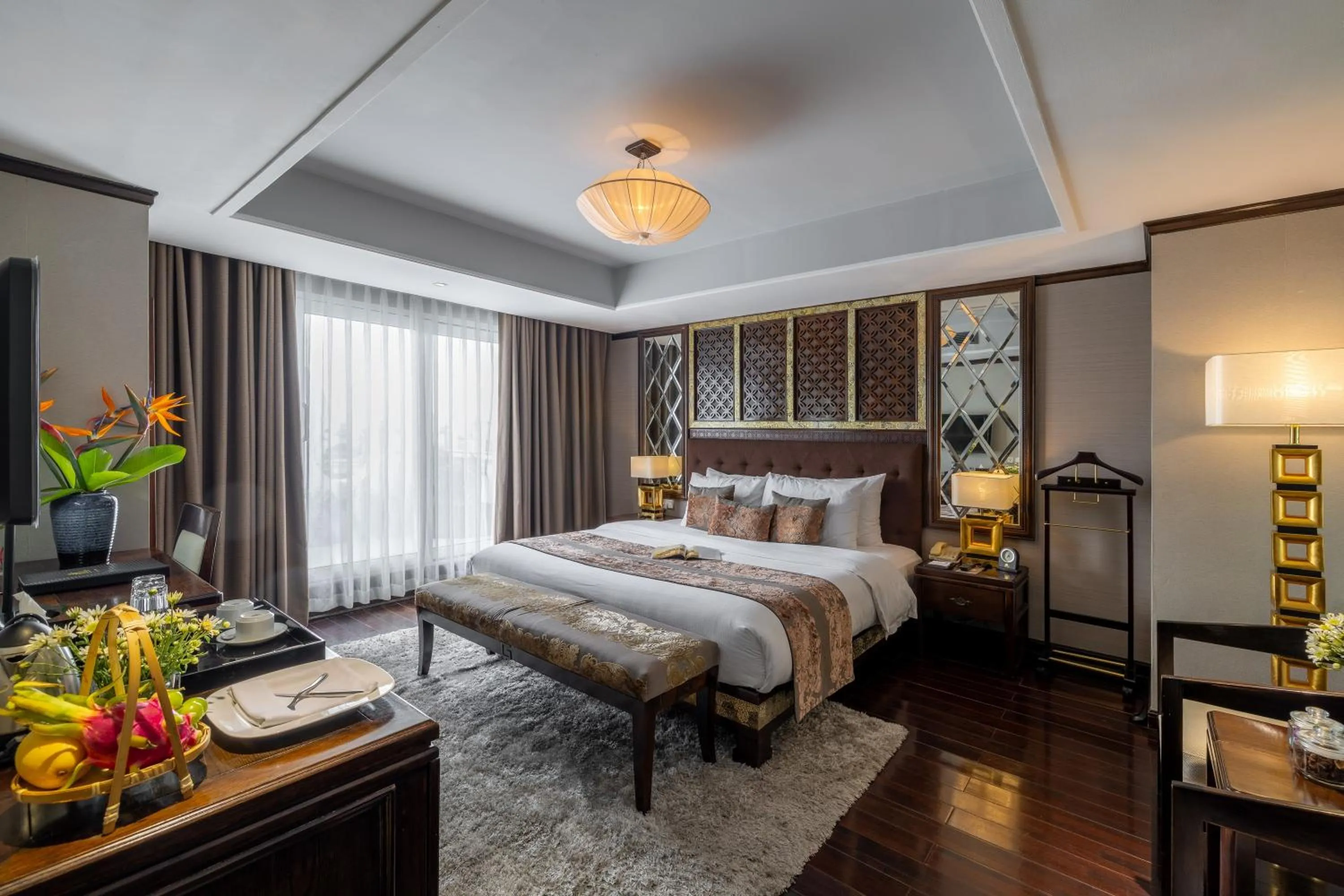 Junior Suite with Balcony in Golden Lotus Luxury Hotel