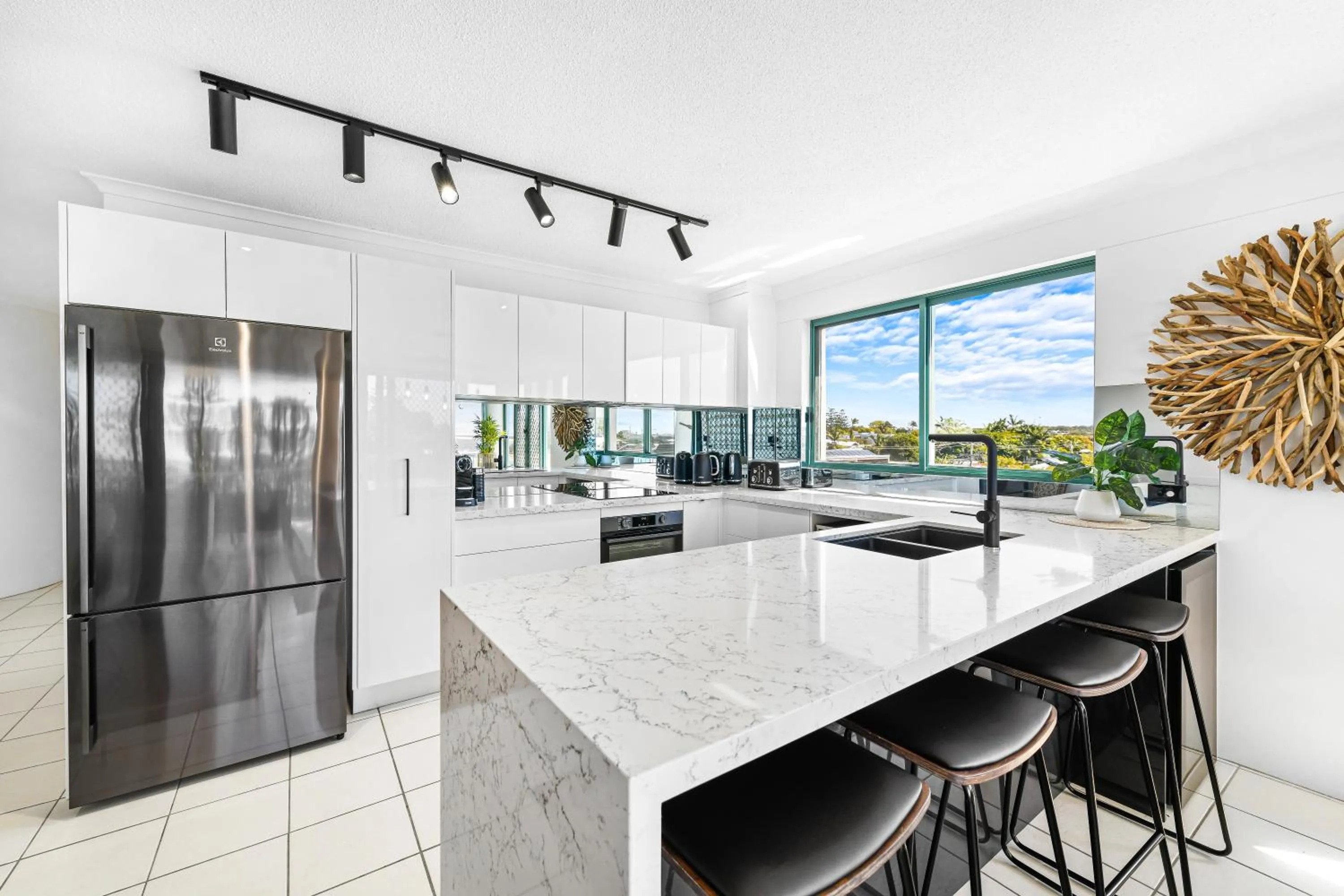 kitchen in The Norfolks on Moffat Beach