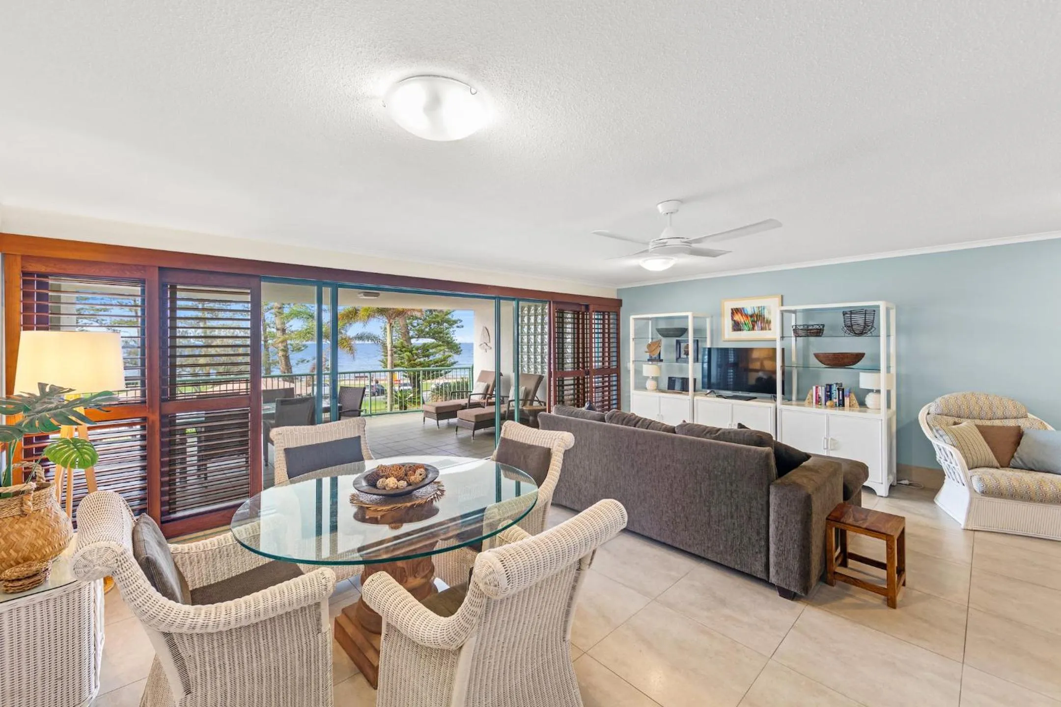 Living room in The Norfolks on Moffat Beach