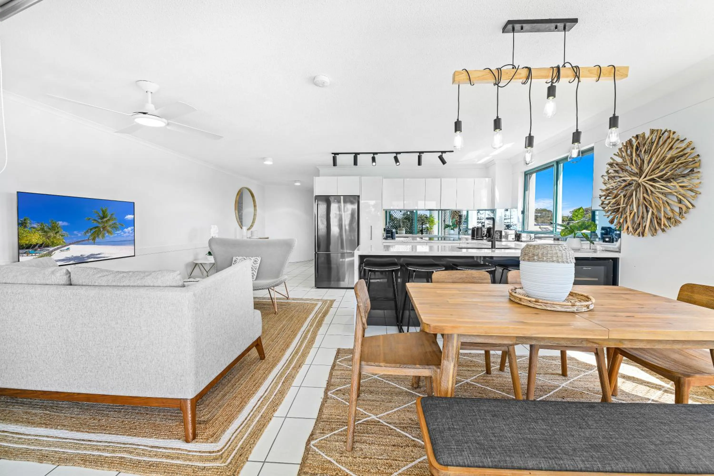 Living room in The Norfolks on Moffat Beach