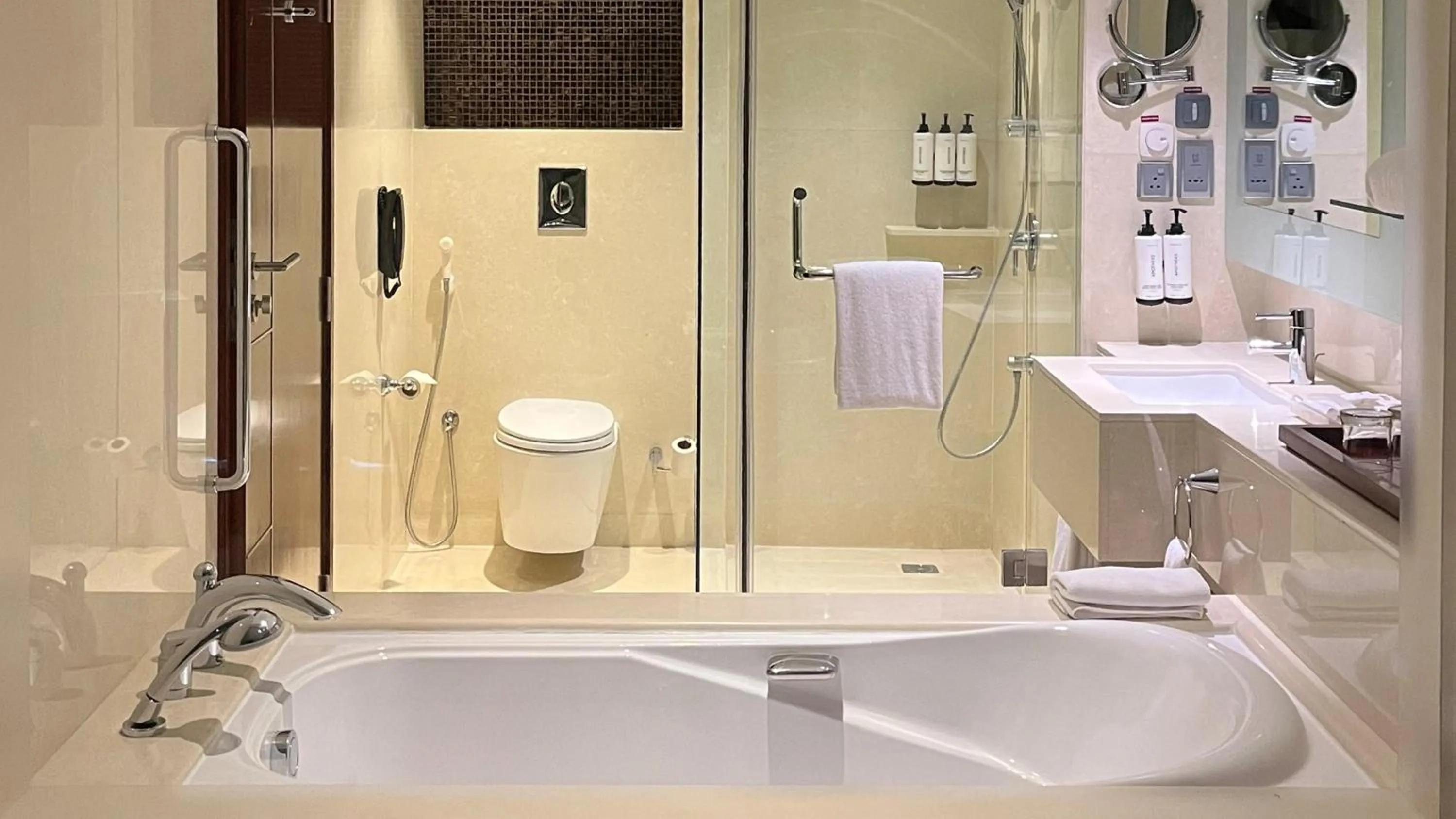 Bathroom in Crowne Plaza Kochi by IHG