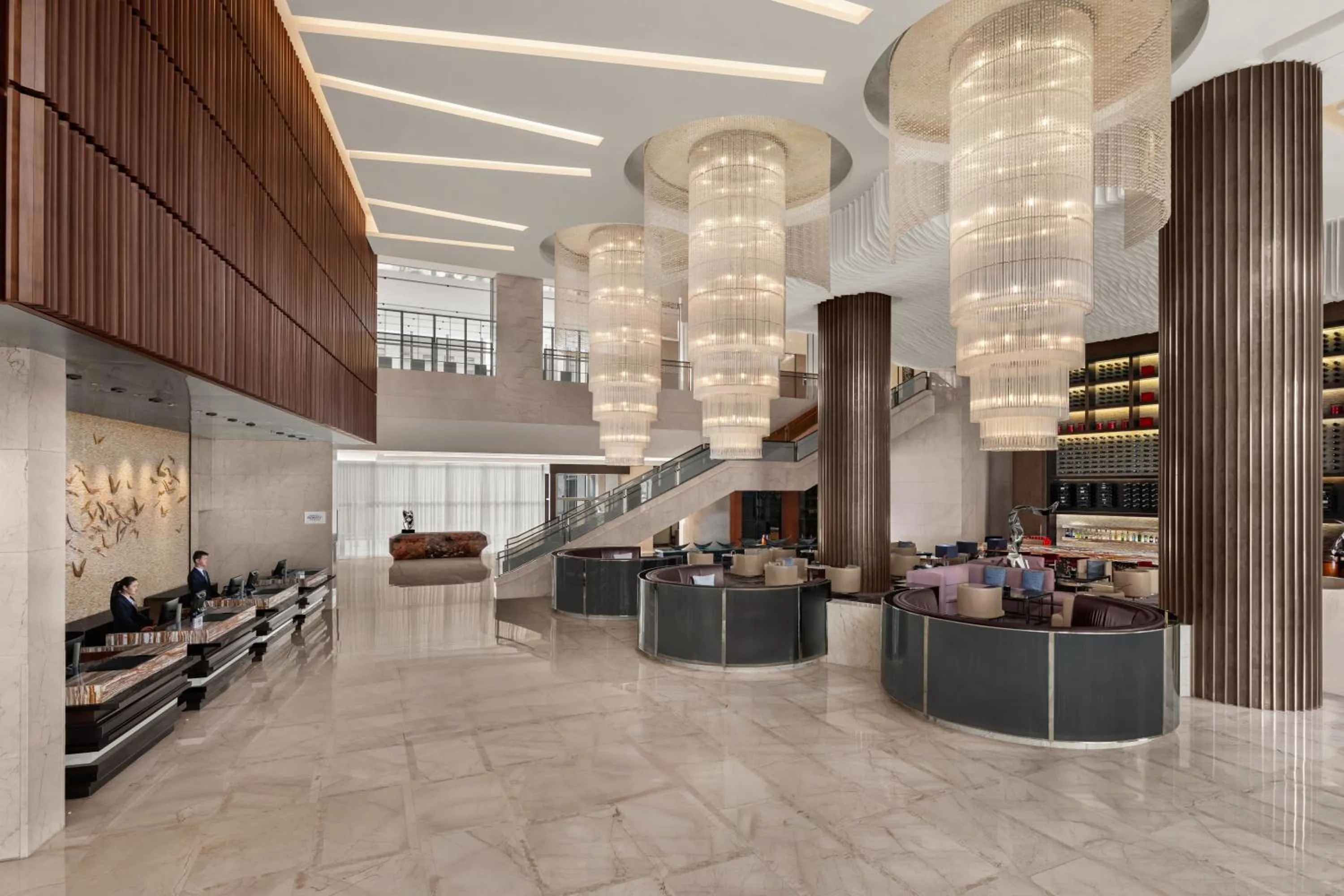 Lobby or reception in Shanghai Marriott Hotel Pudong East - Only a 20 minute drive from Disney