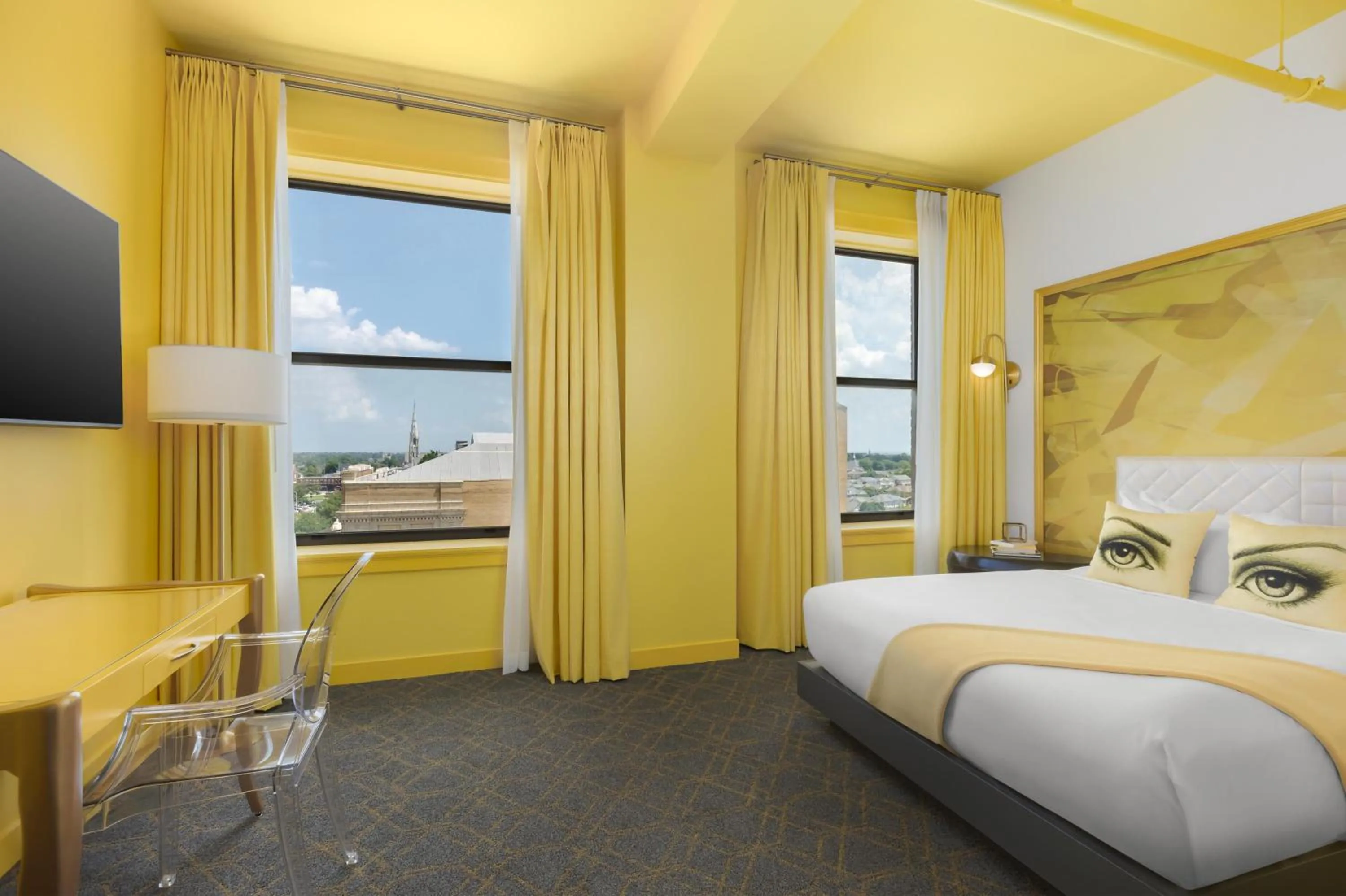 Bed in Angad Arts Hotel St Louis, Tapestry Collection by Hilton