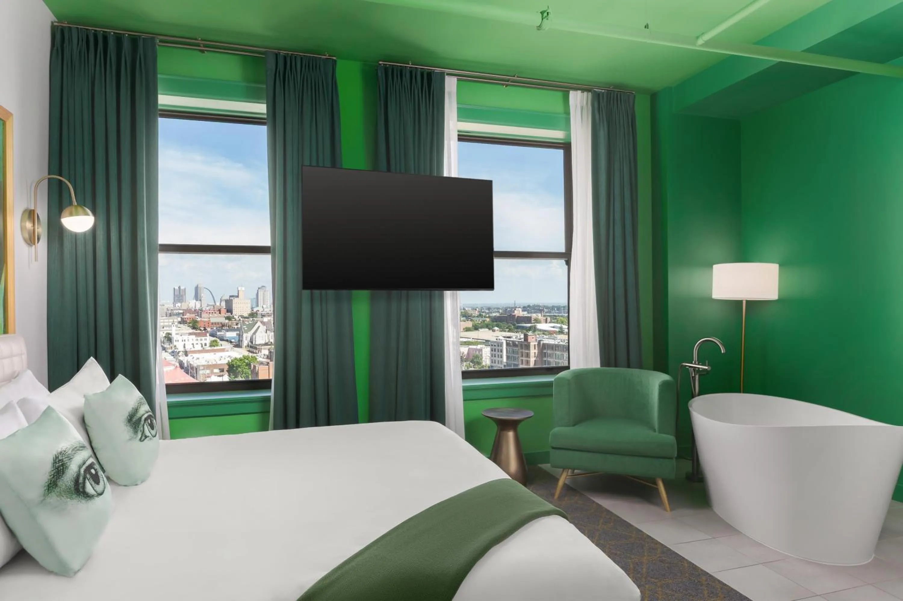 Bed in Angad Arts Hotel St Louis, Tapestry Collection by Hilton