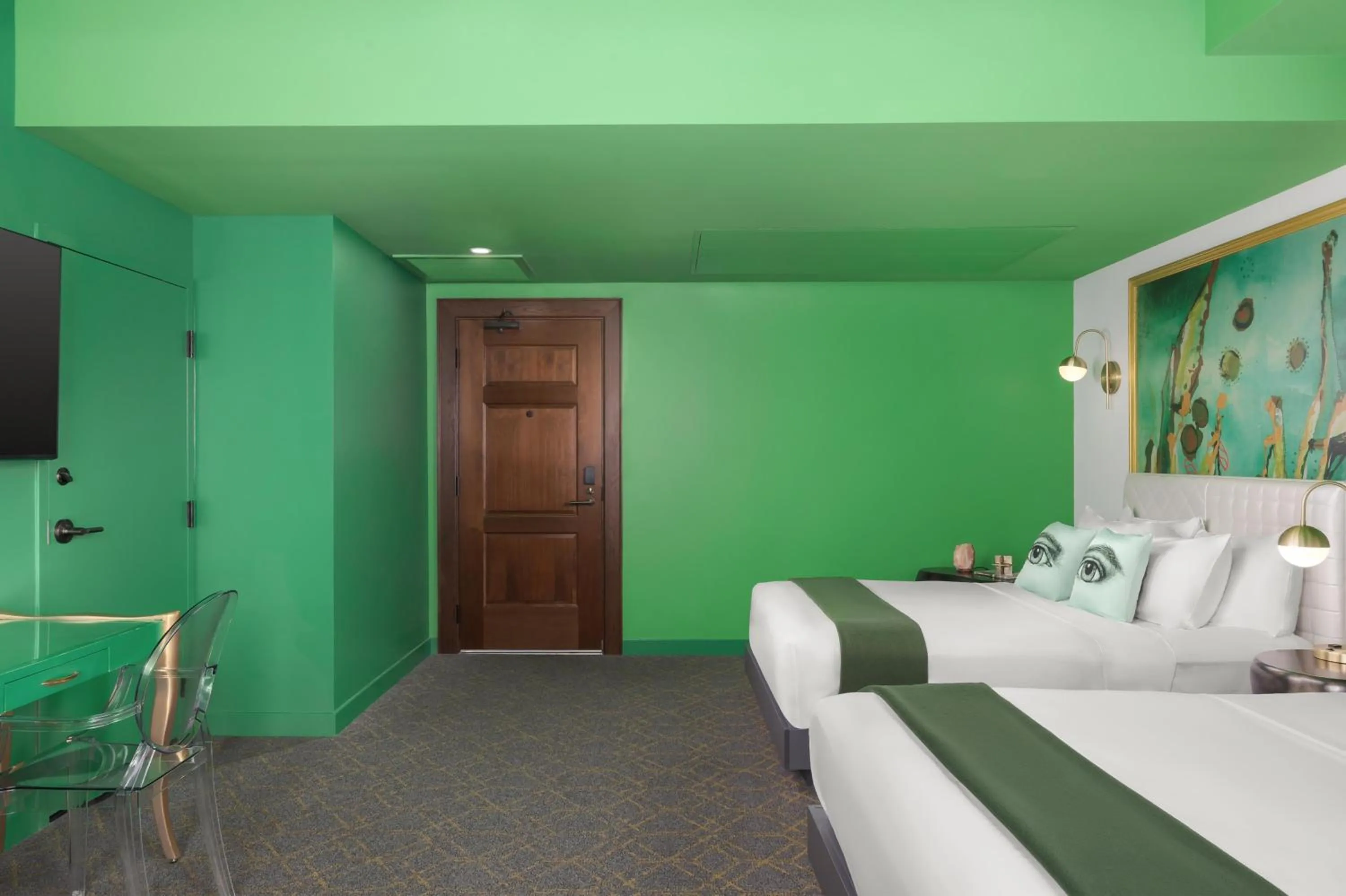 Bed in Angad Arts Hotel St Louis, Tapestry Collection by Hilton