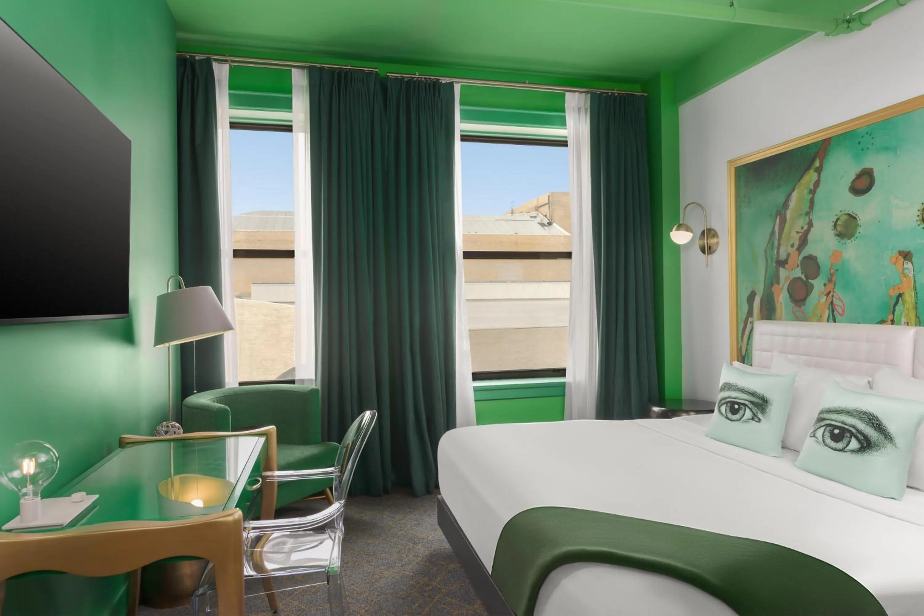 Bed in Angad Arts Hotel St Louis, Tapestry Collection by Hilton