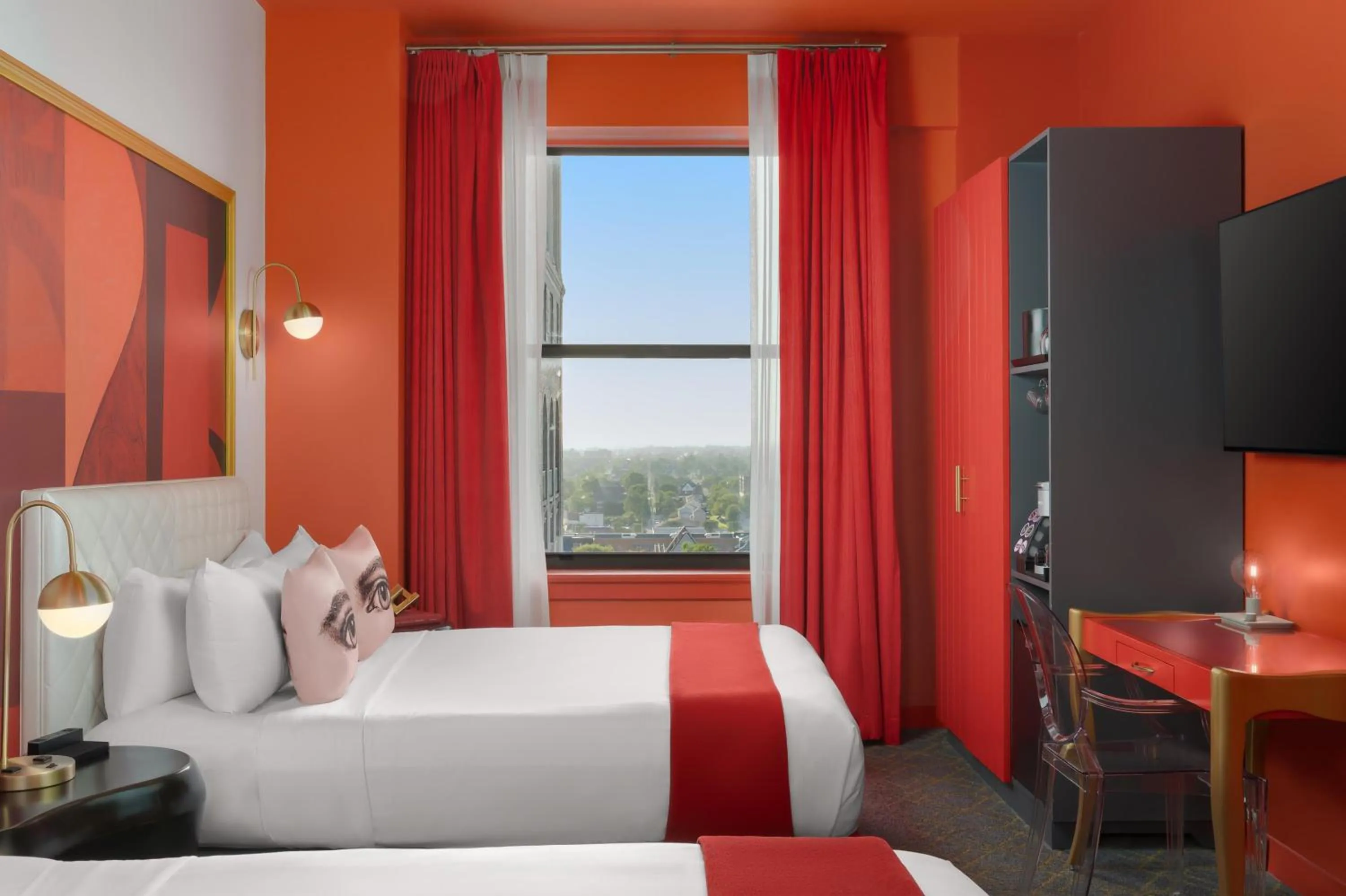 Bed in Angad Arts Hotel St Louis, Tapestry Collection by Hilton