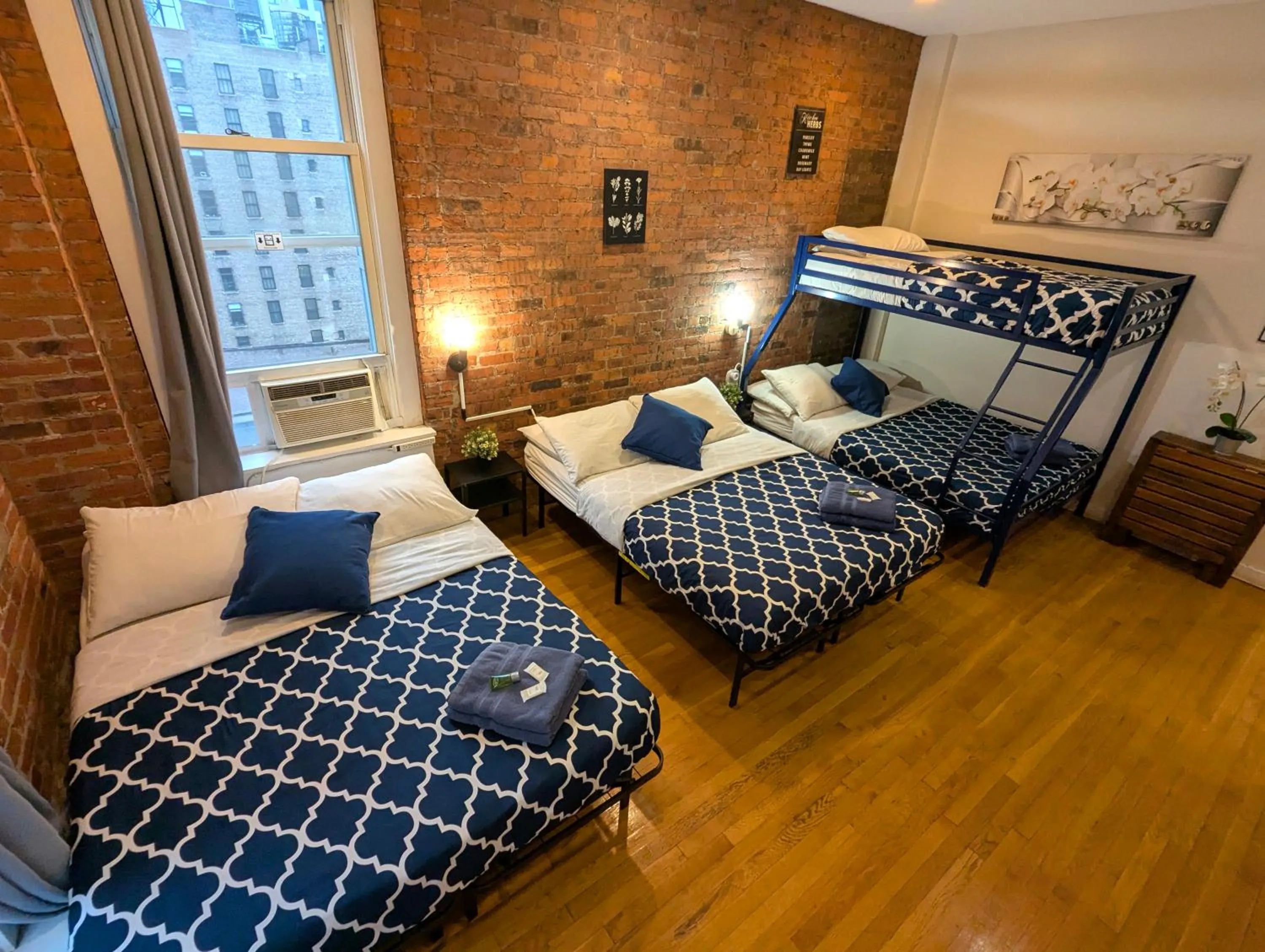 Bed in NYC Empire Apartments