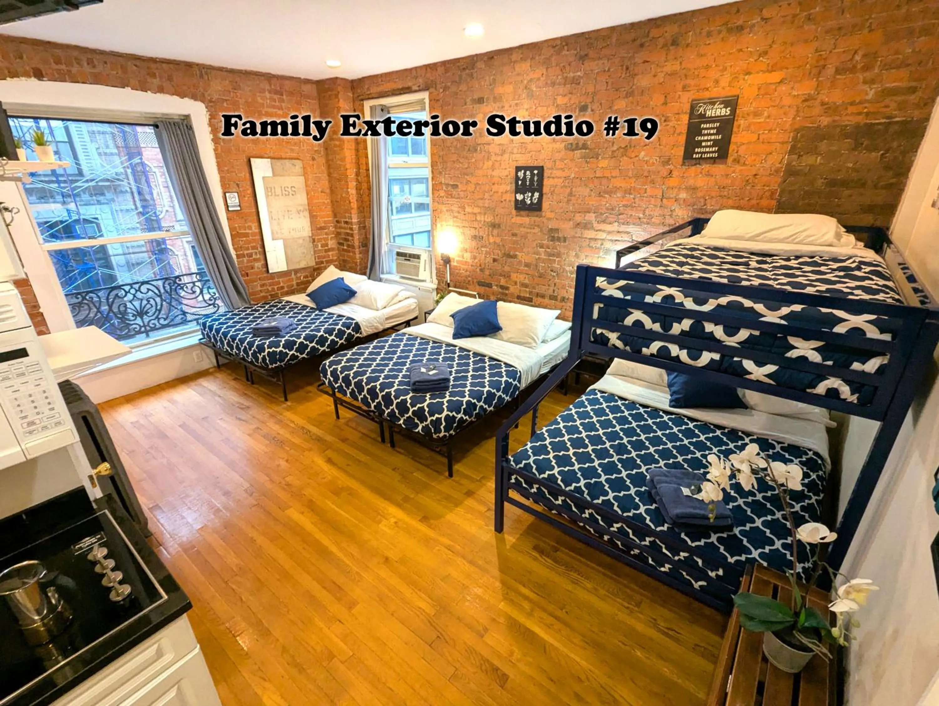 Bed in NYC Empire Apartments