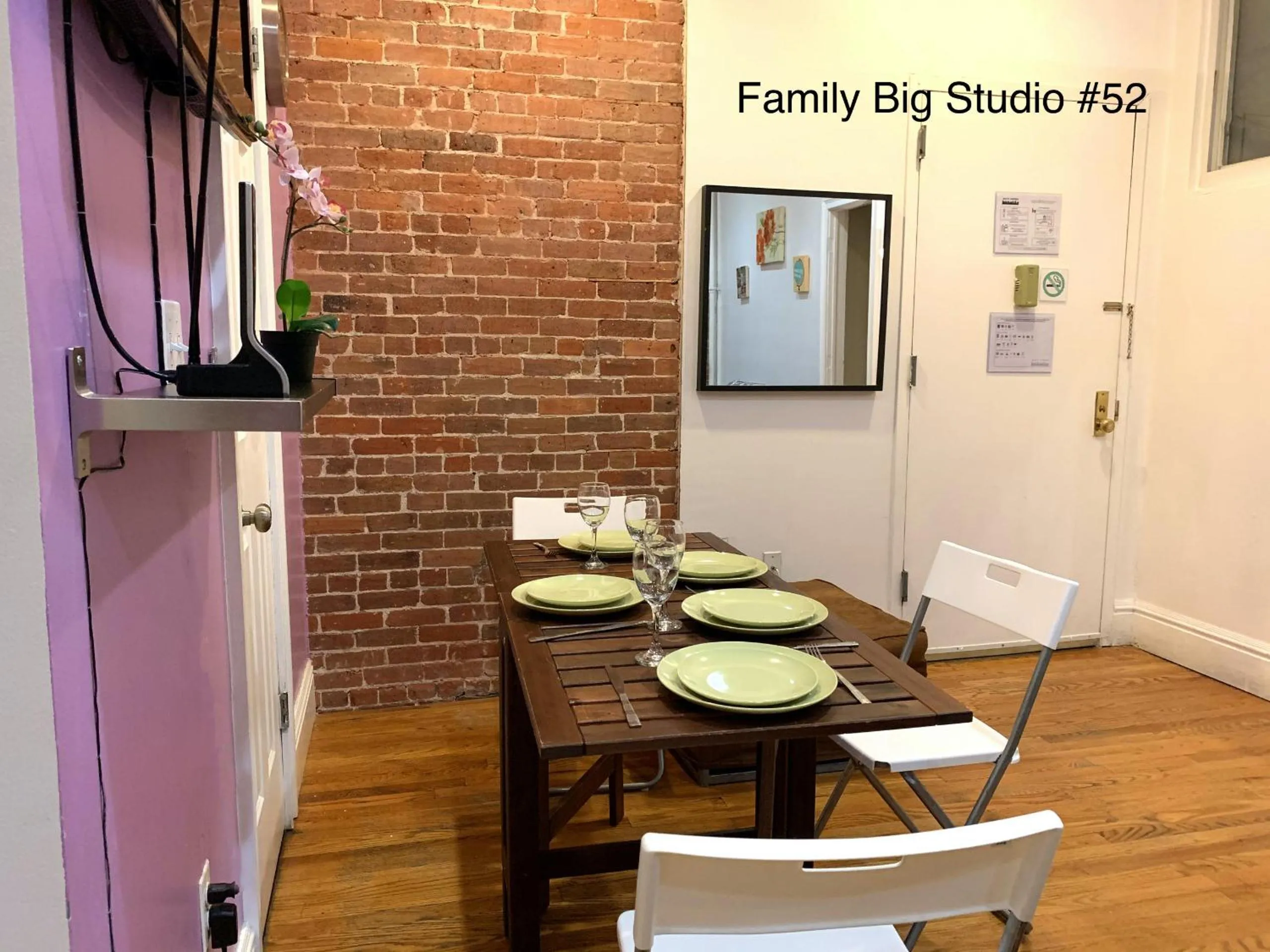Dining area in NYC Empire Apartments