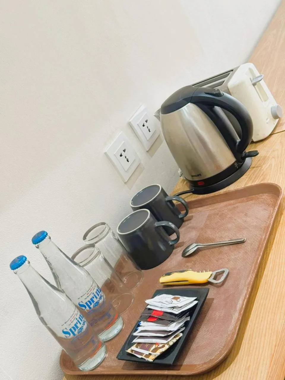 Coffee/tea facilities in Kuta Town House Apartments