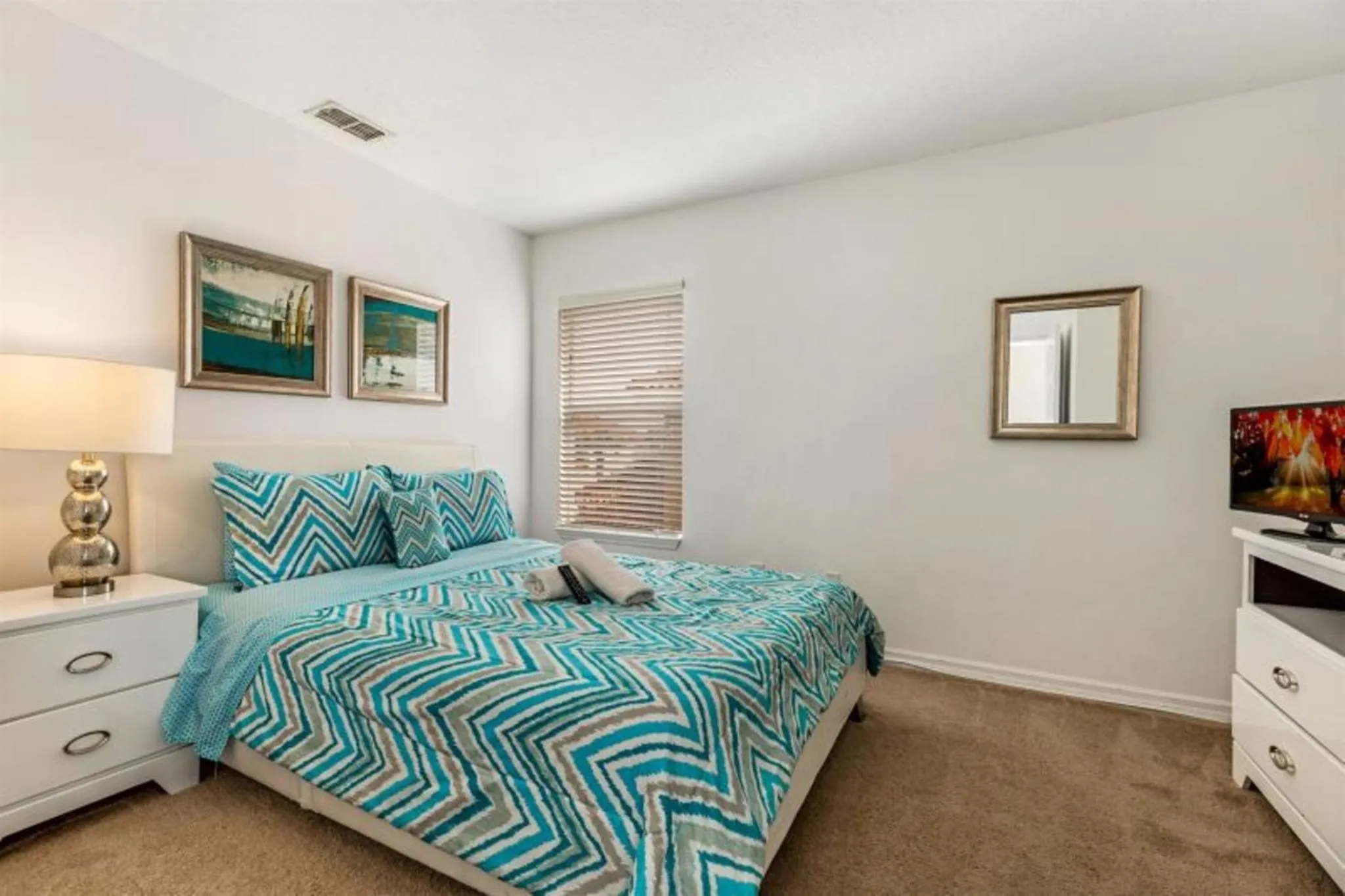 Bedroom, Bed in Private Pool Homes
