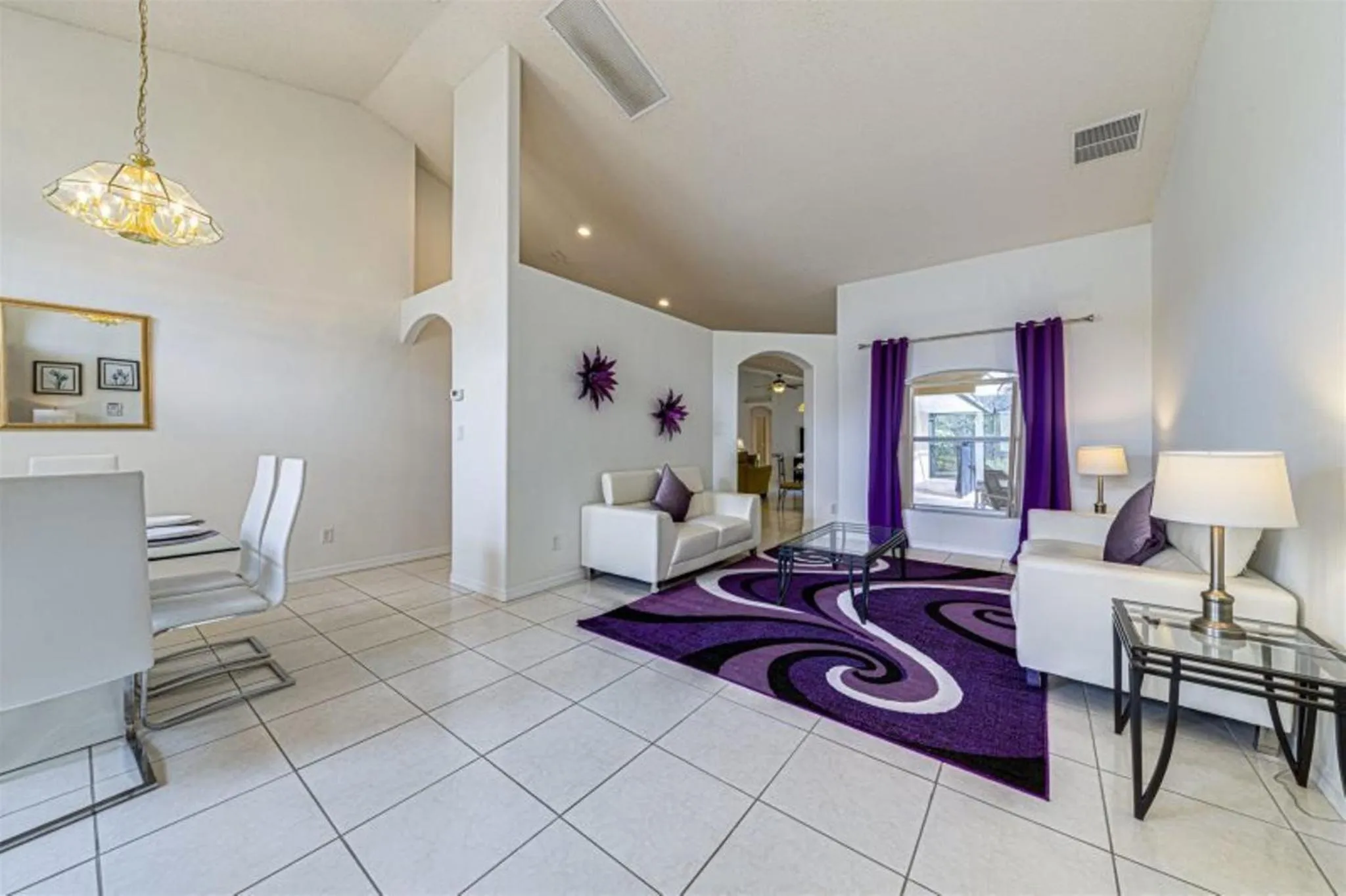 Living room in Private Pool Homes