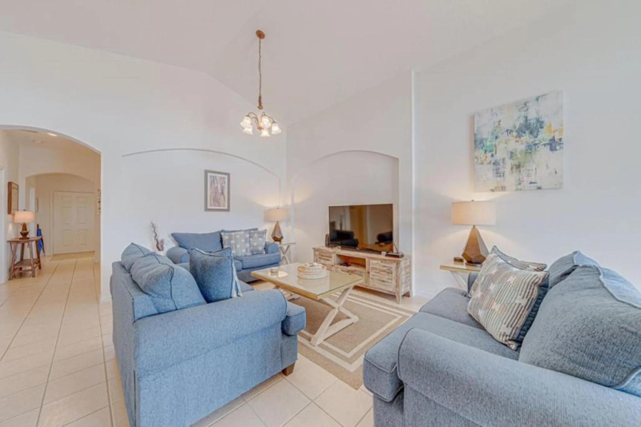 Living room in Private Pool Homes