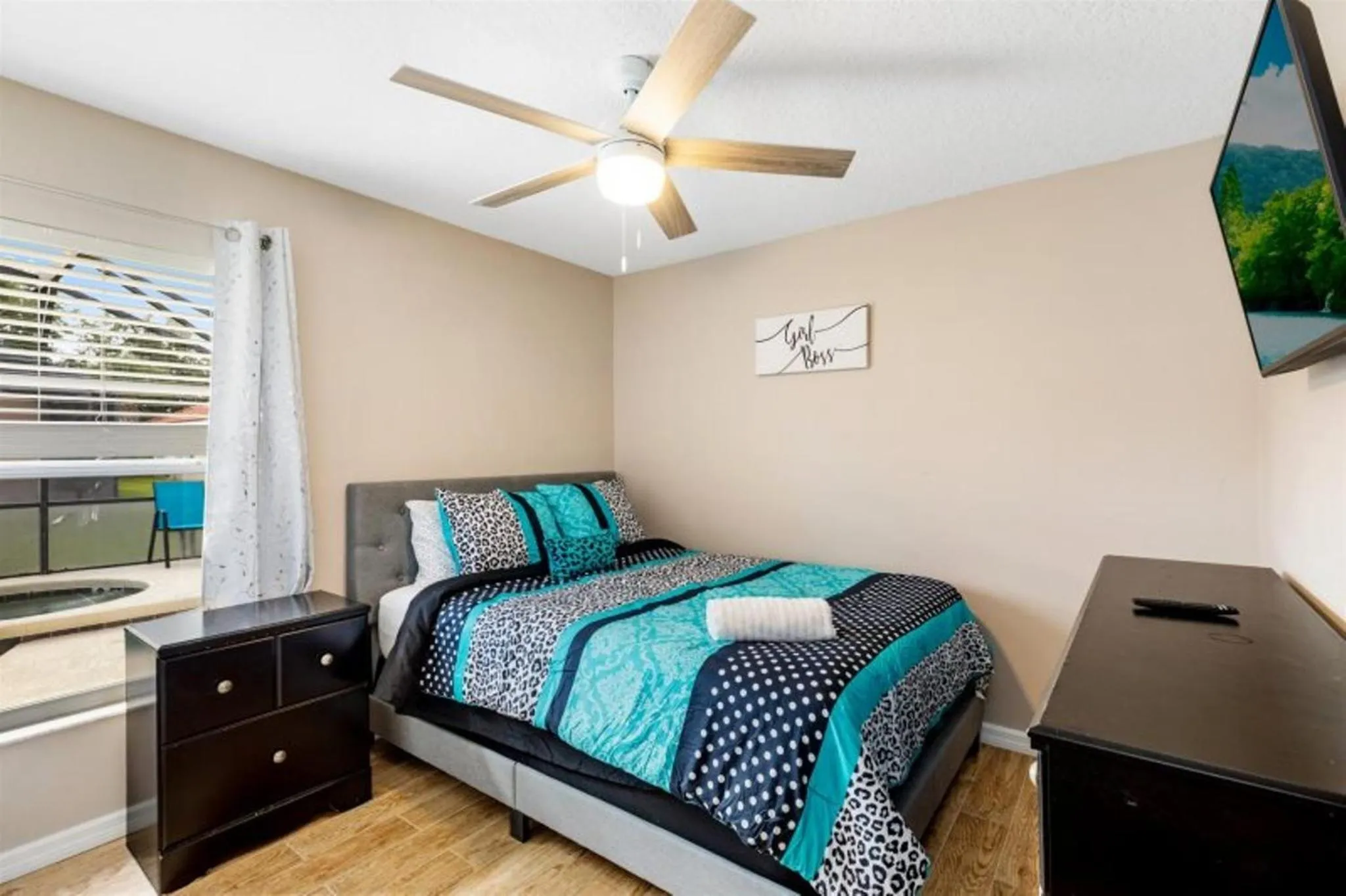 Bedroom, Bed in Private Pool Homes