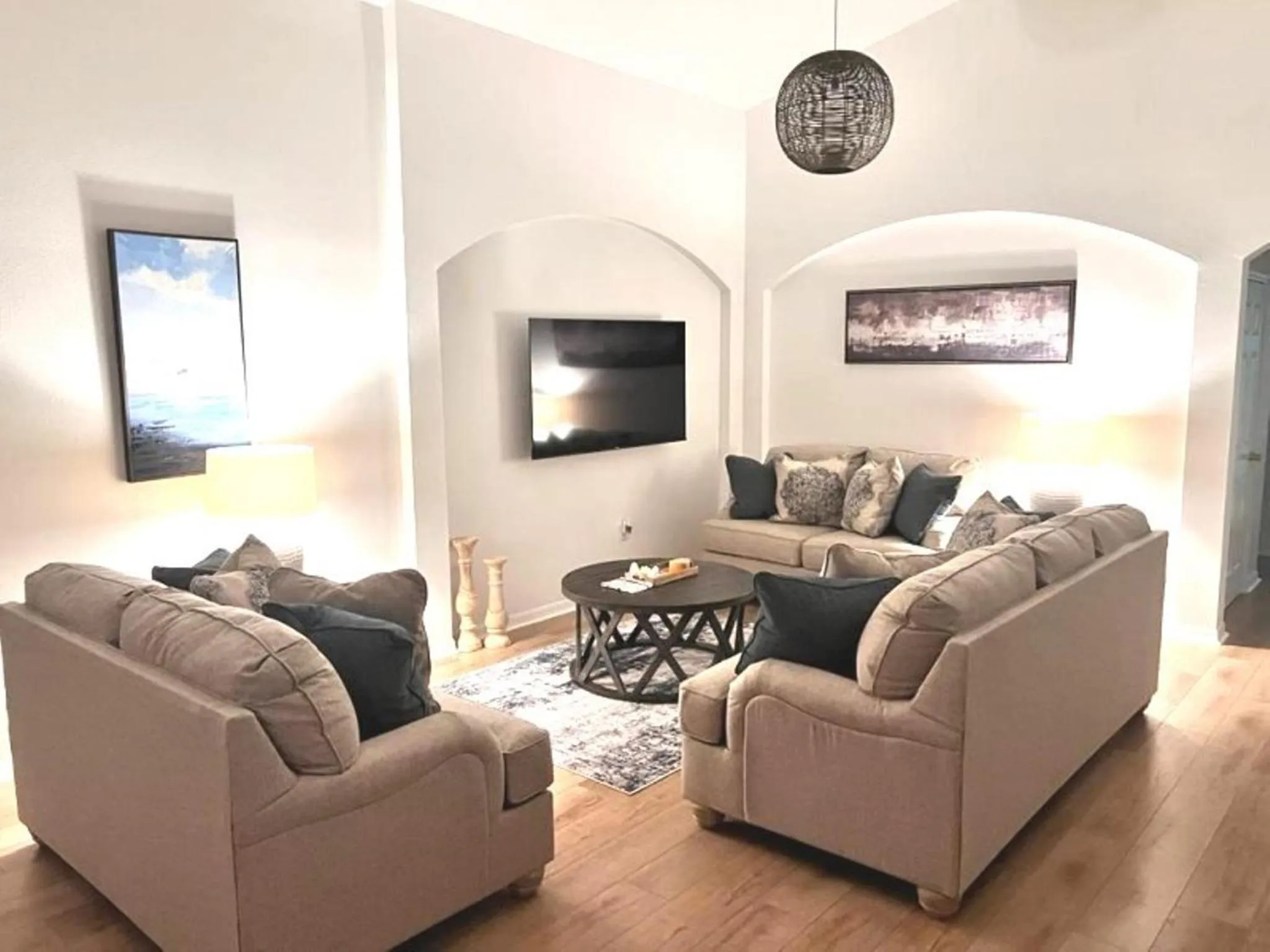 Living room in Private Pool Homes