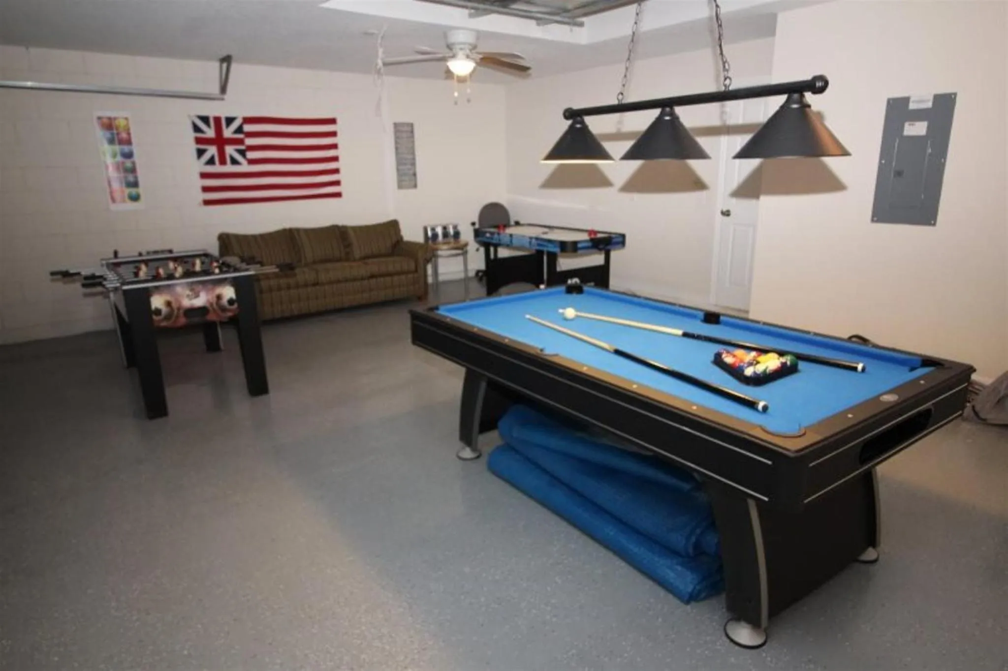 Game Room in Private Pool Homes