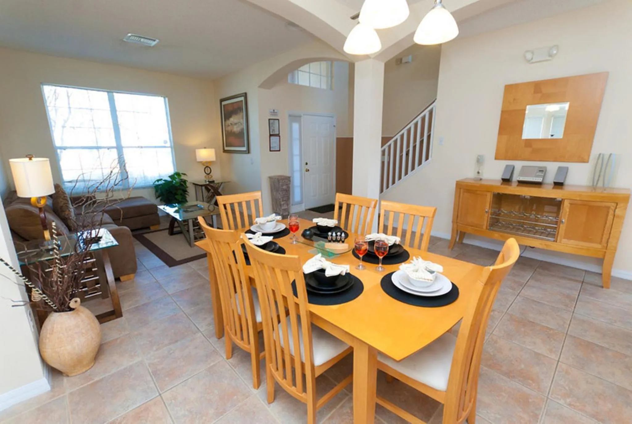 Dining area in Private Pool Homes