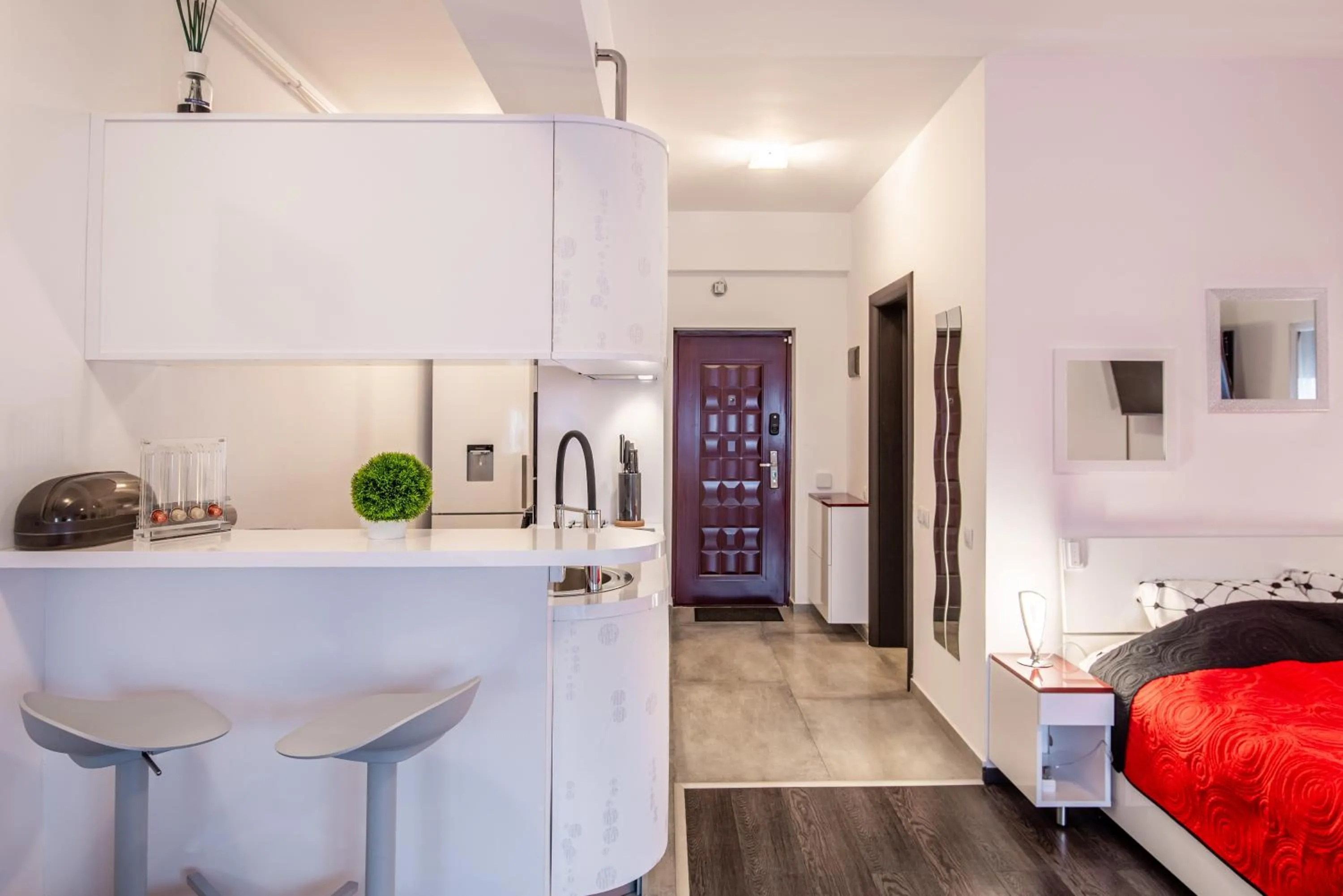 Kitchen or kitchenette in Studio Residence Militari M6