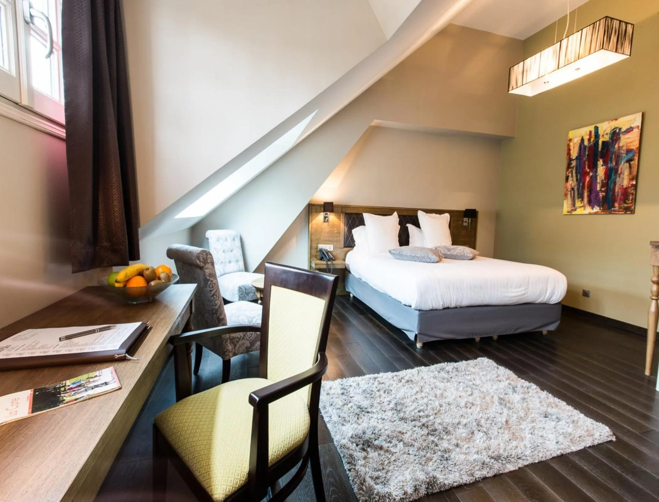 Bedroom, Bed in Hôtel Spa Marotte