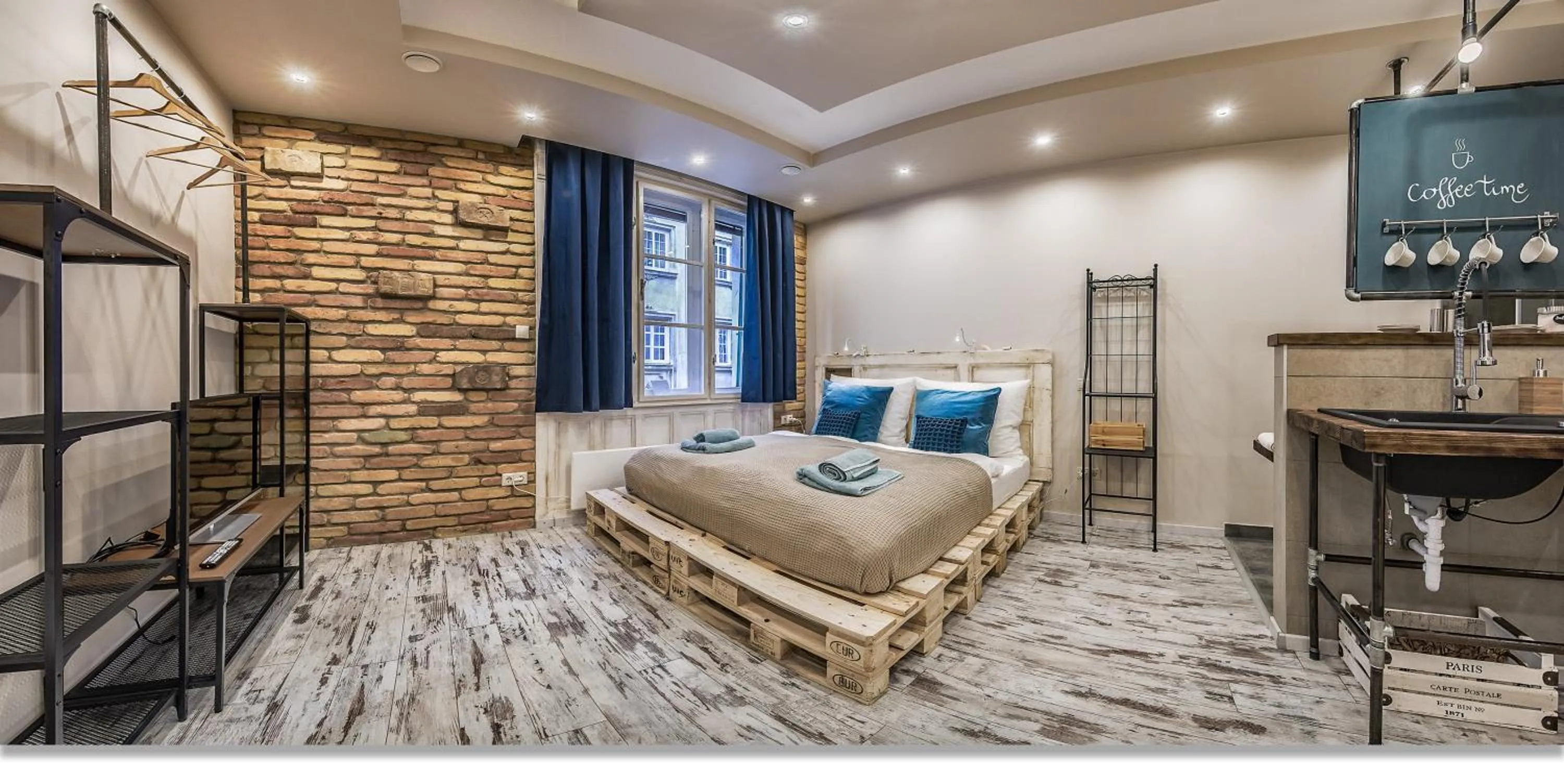 Bed in Downtown Boutique Suite