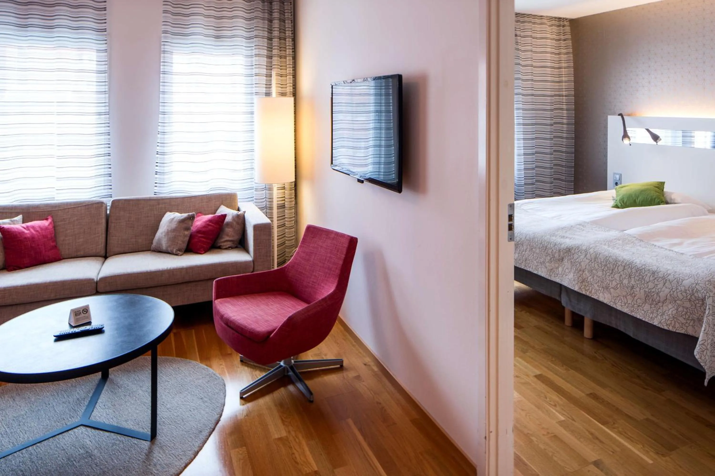 Photo of the whole room, Bed in Scandic Plaza Borås