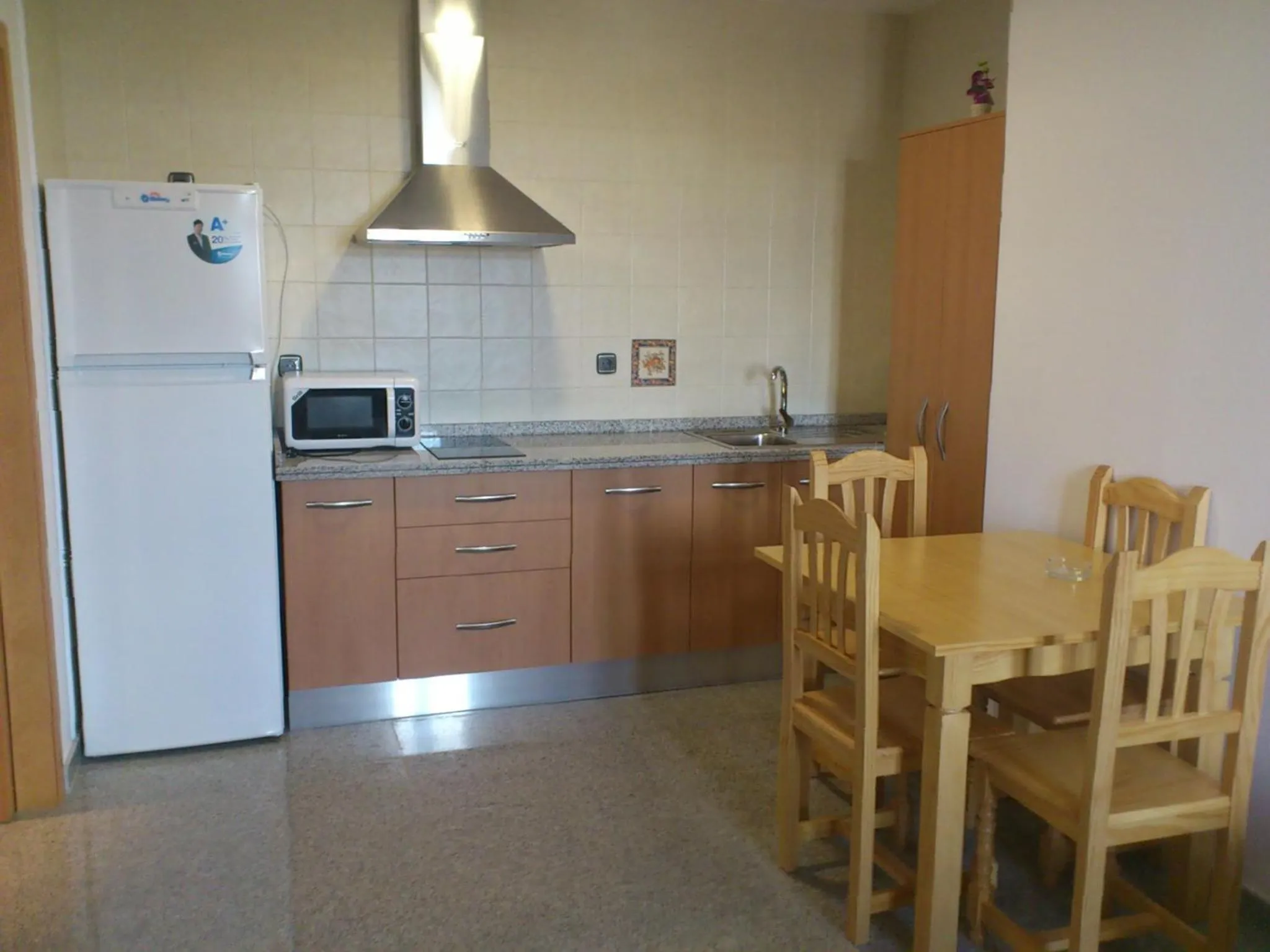 Kitchen or kitchenette in Hotel Albanta