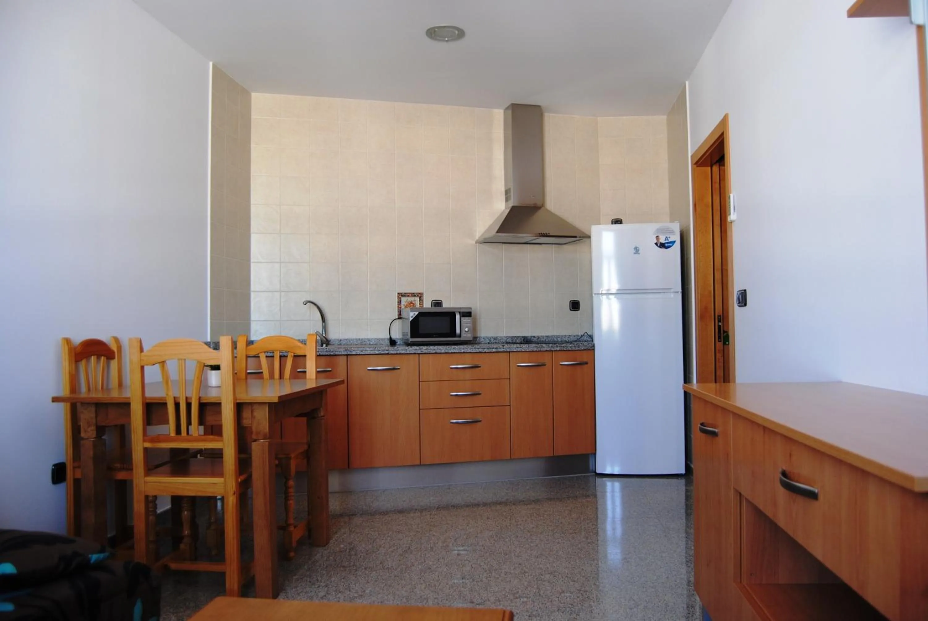 Kitchen or kitchenette in Hotel Albanta