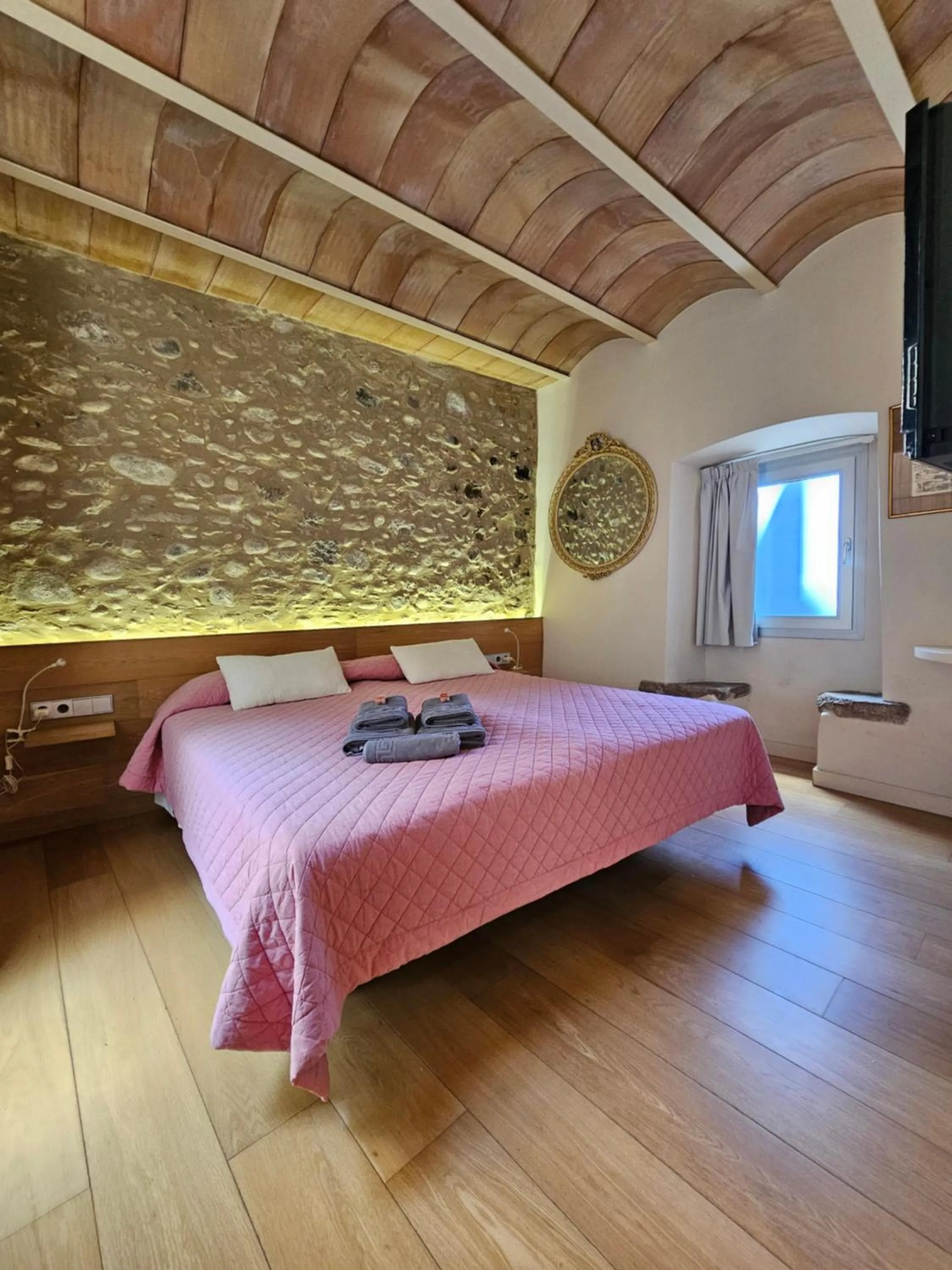 Bed in Hotel Can Bo De Pau