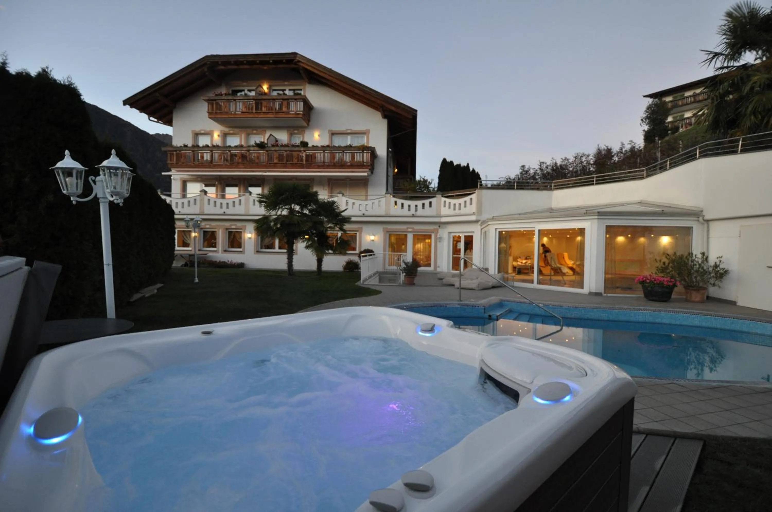 Hot Tub in Adults only Hotel Grafenstein