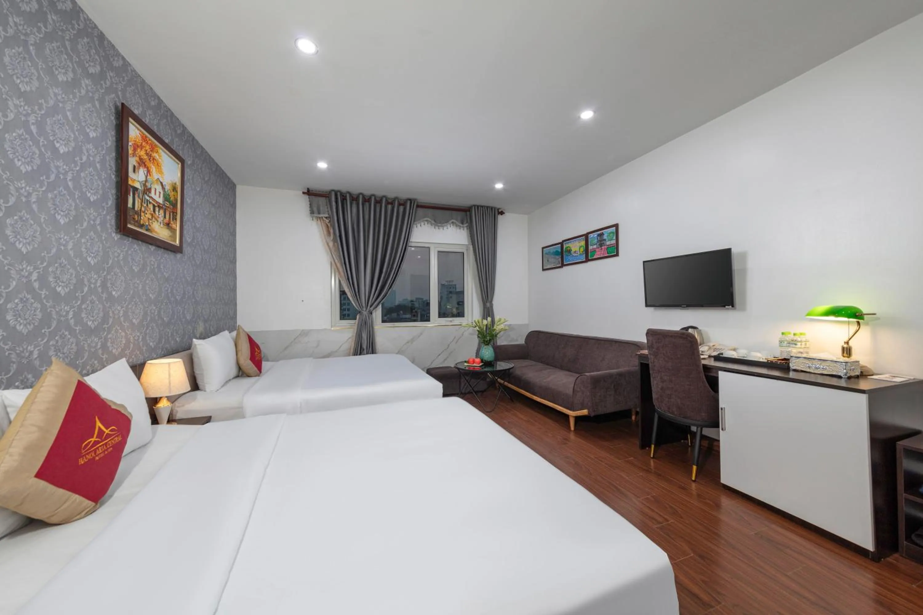 Bed in Hanoi Aria Central Hotel & Spa