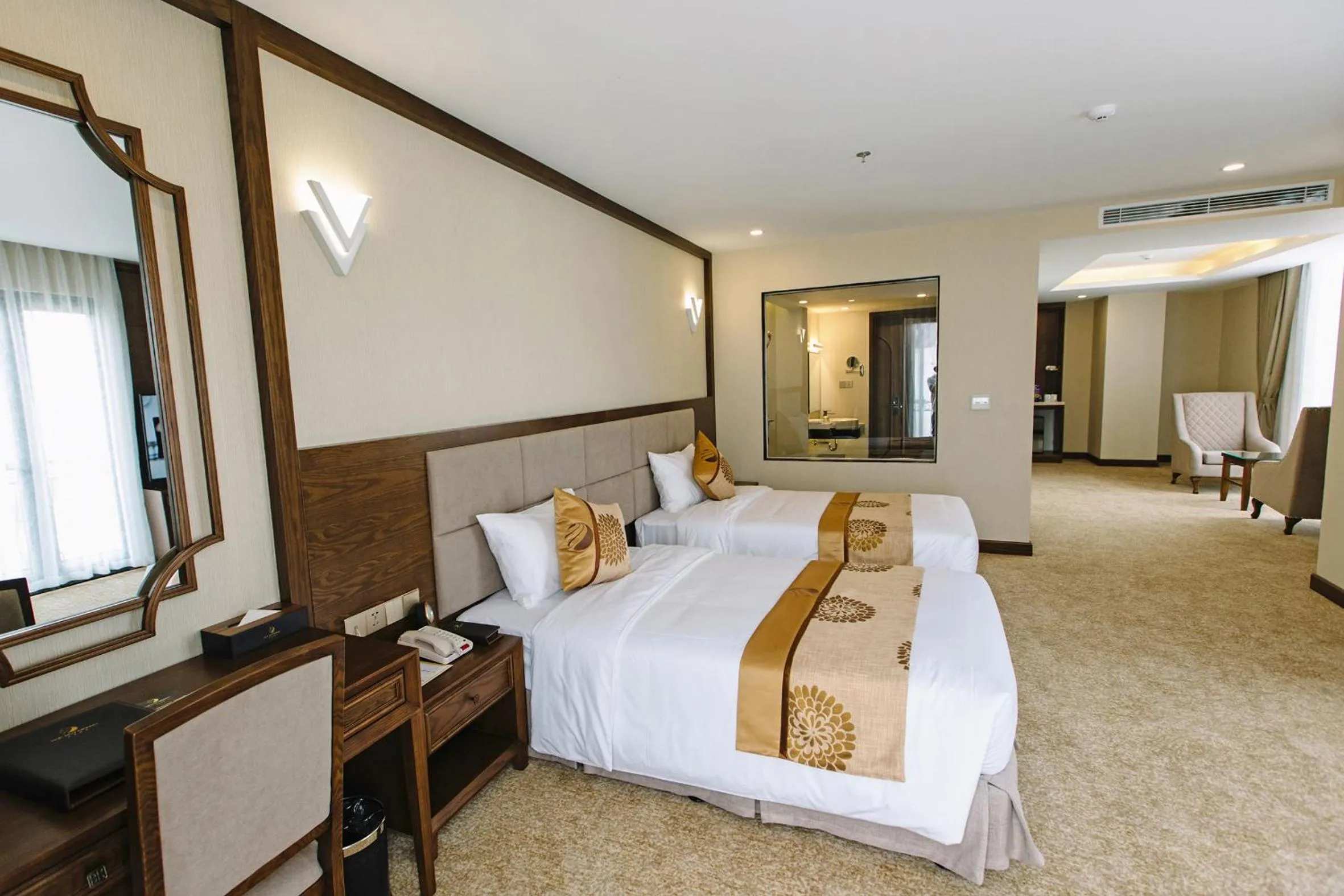 Bedroom, Bed in Duc Huy Grand Hotel and Spa