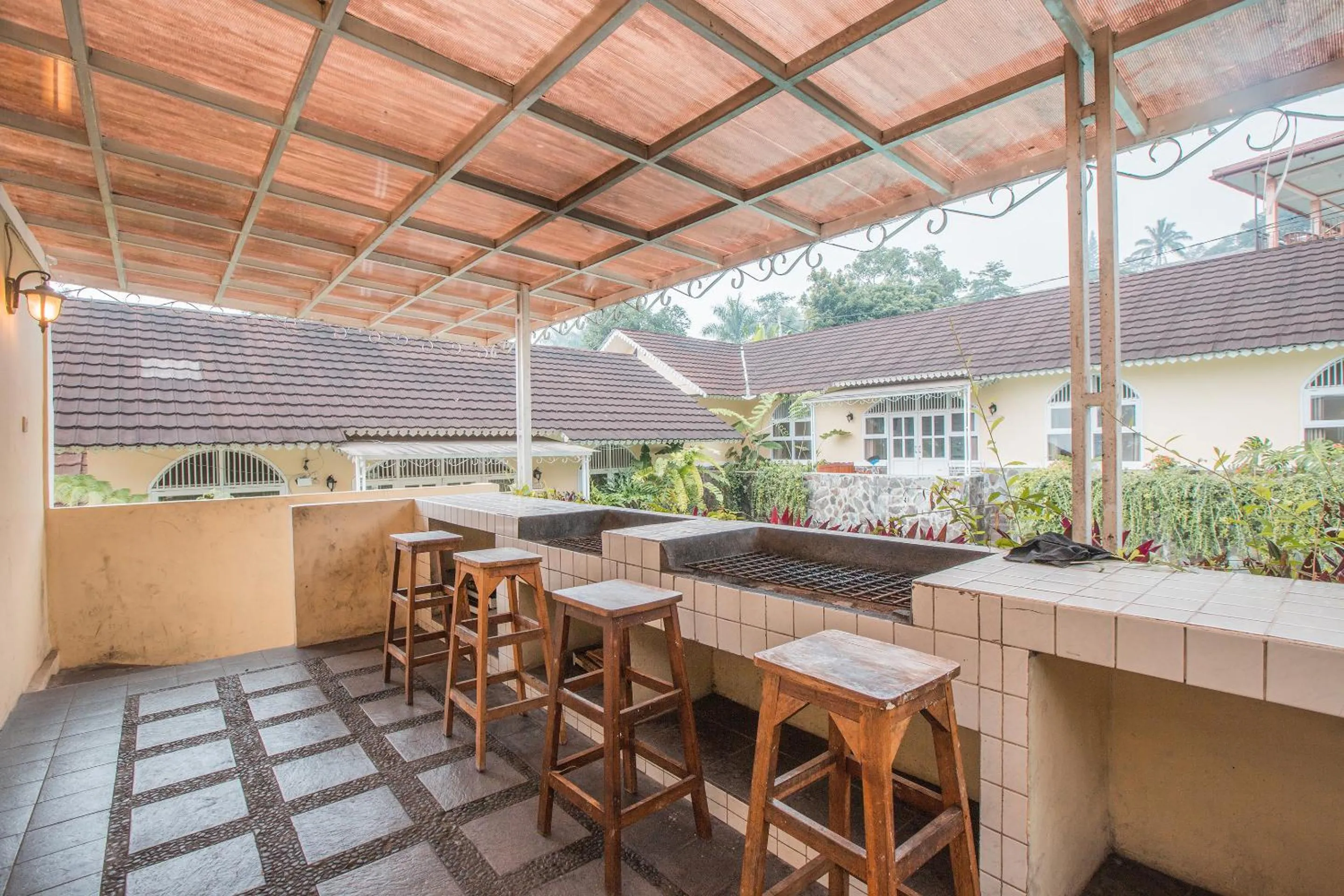 BBQ facilities in d'Oasis Mountain Resort