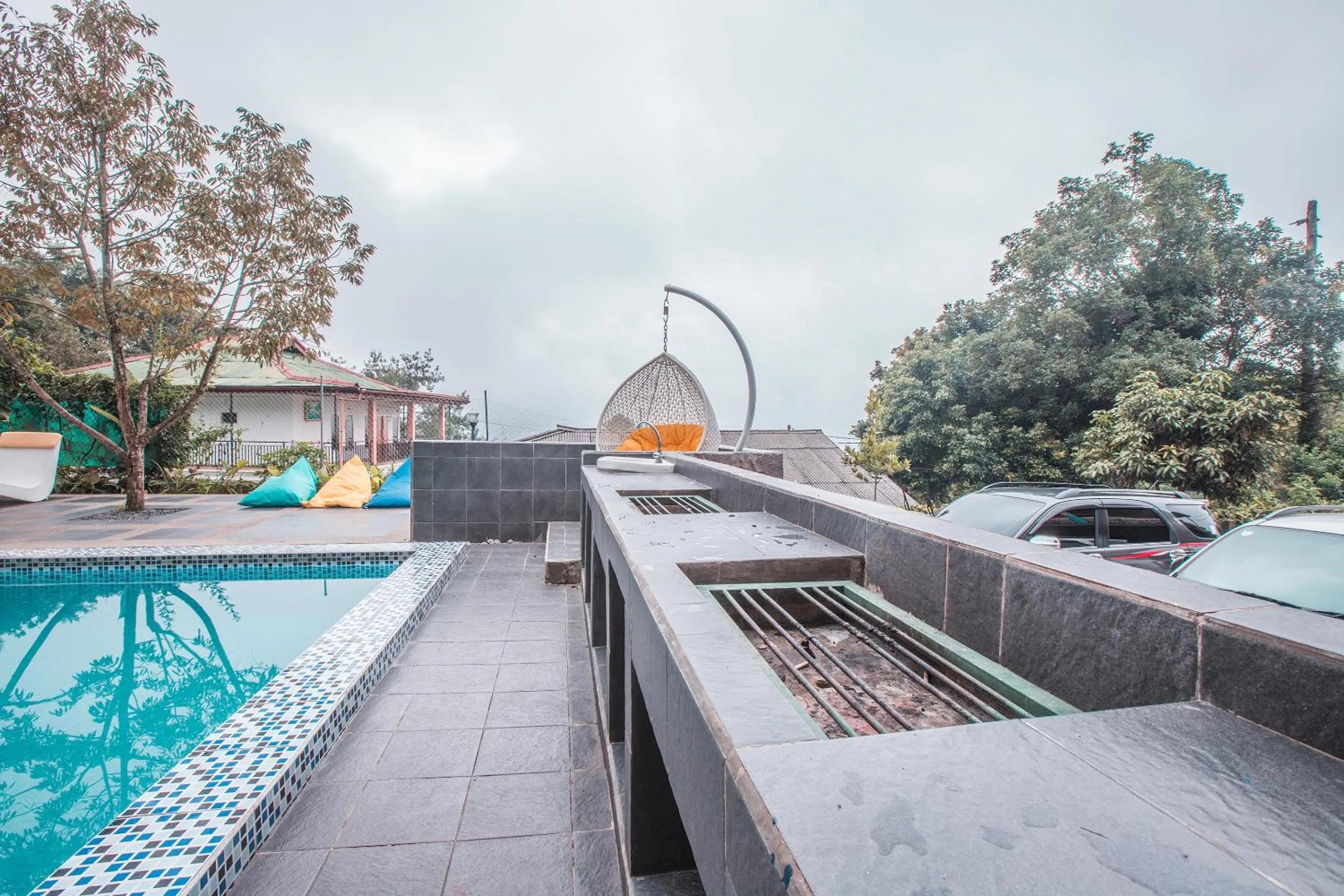 BBQ facilities in d'Oasis Mountain Resort