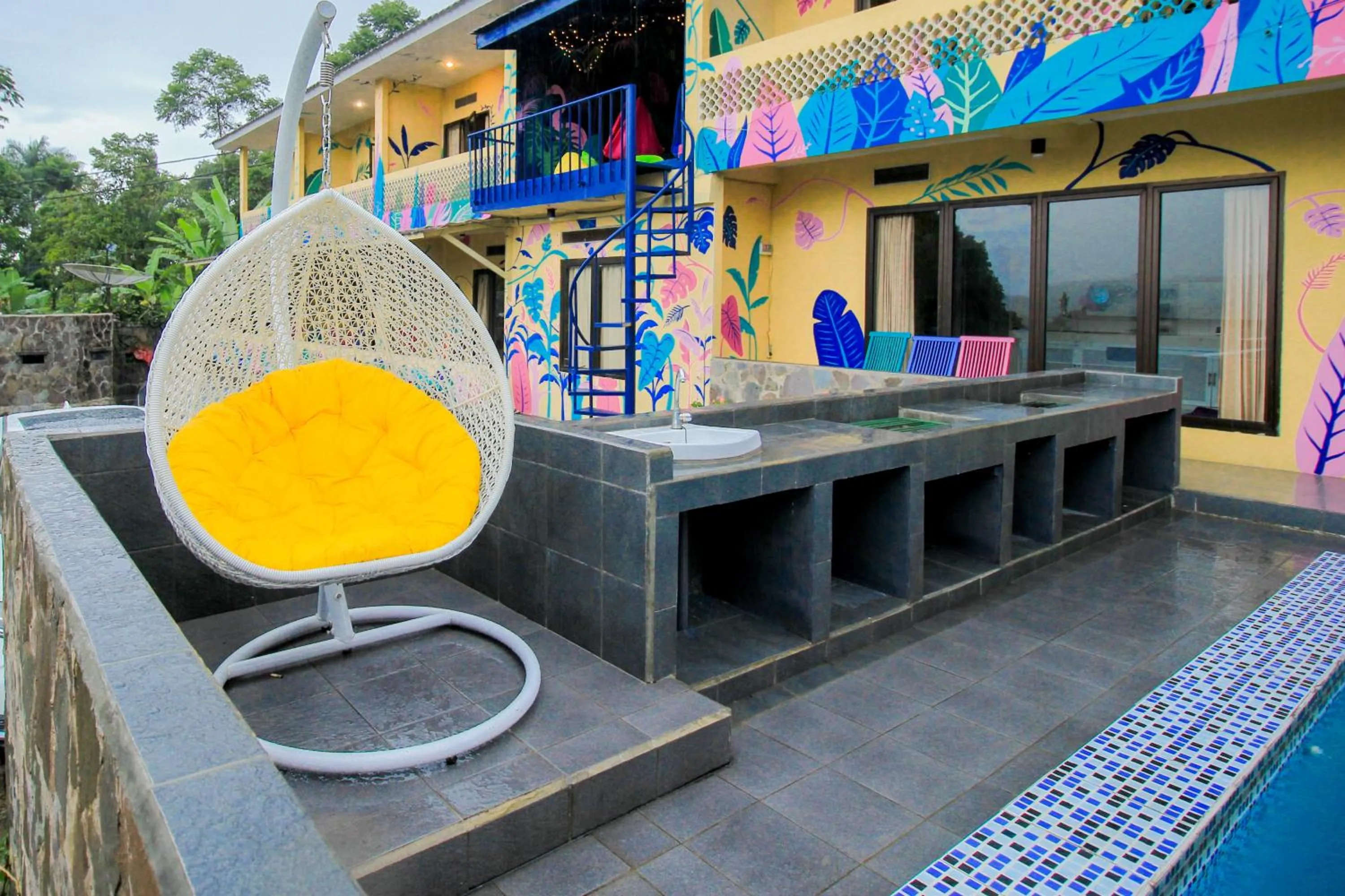 BBQ facilities in d'Oasis Mountain Resort