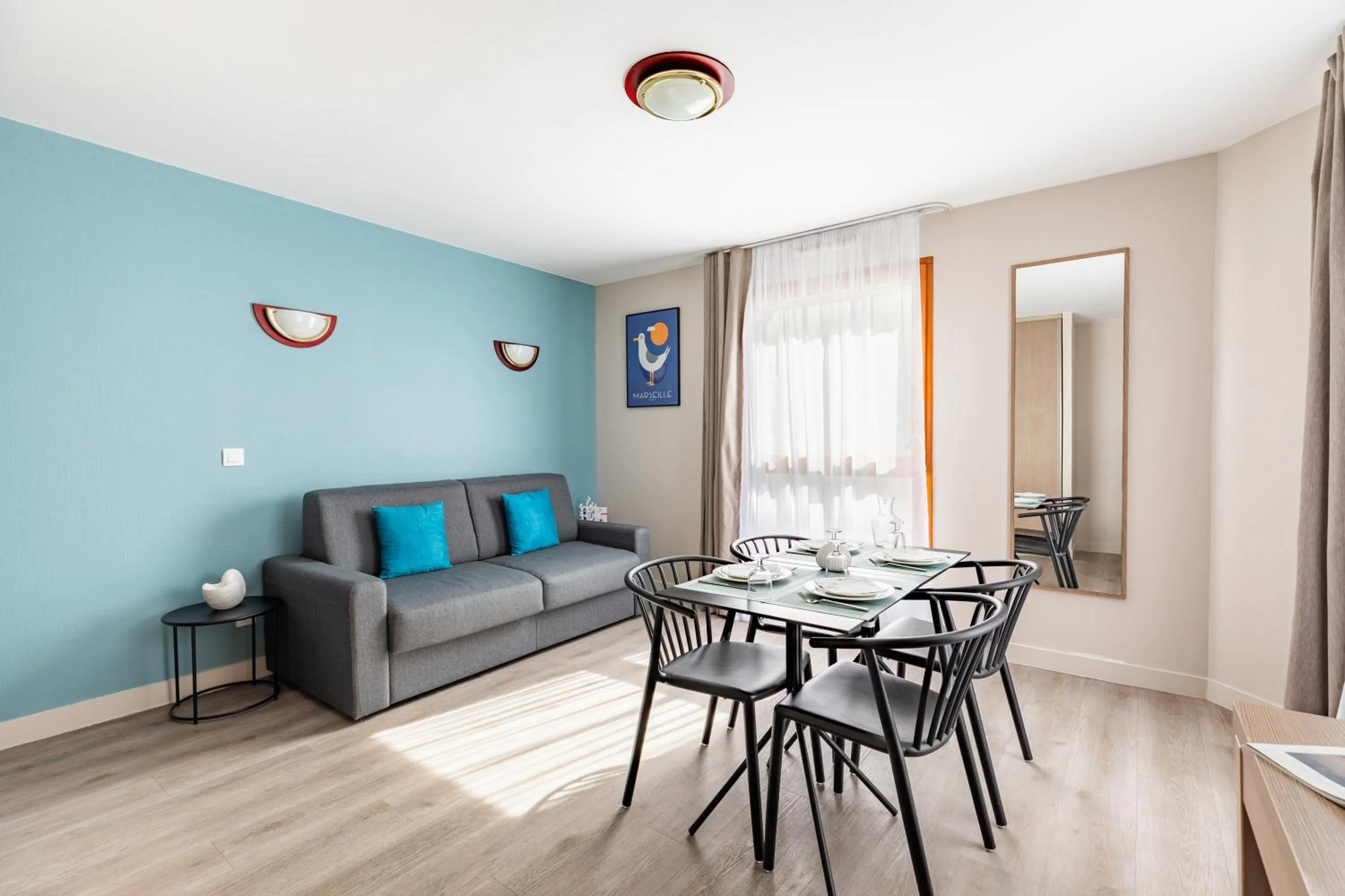 Living room in Appart'City Classic Marseille Euromed