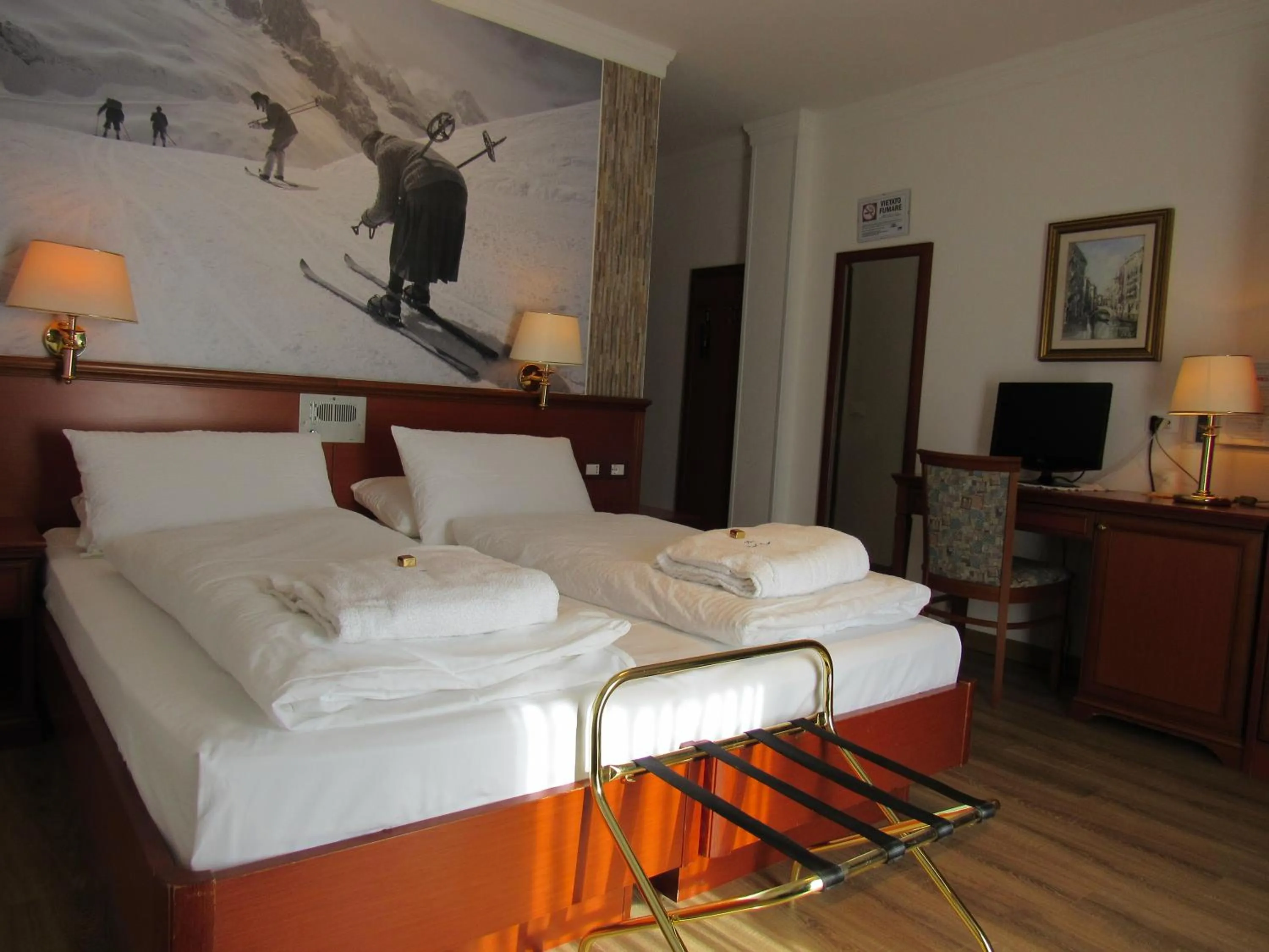 Bed in Park Hotel Arnica