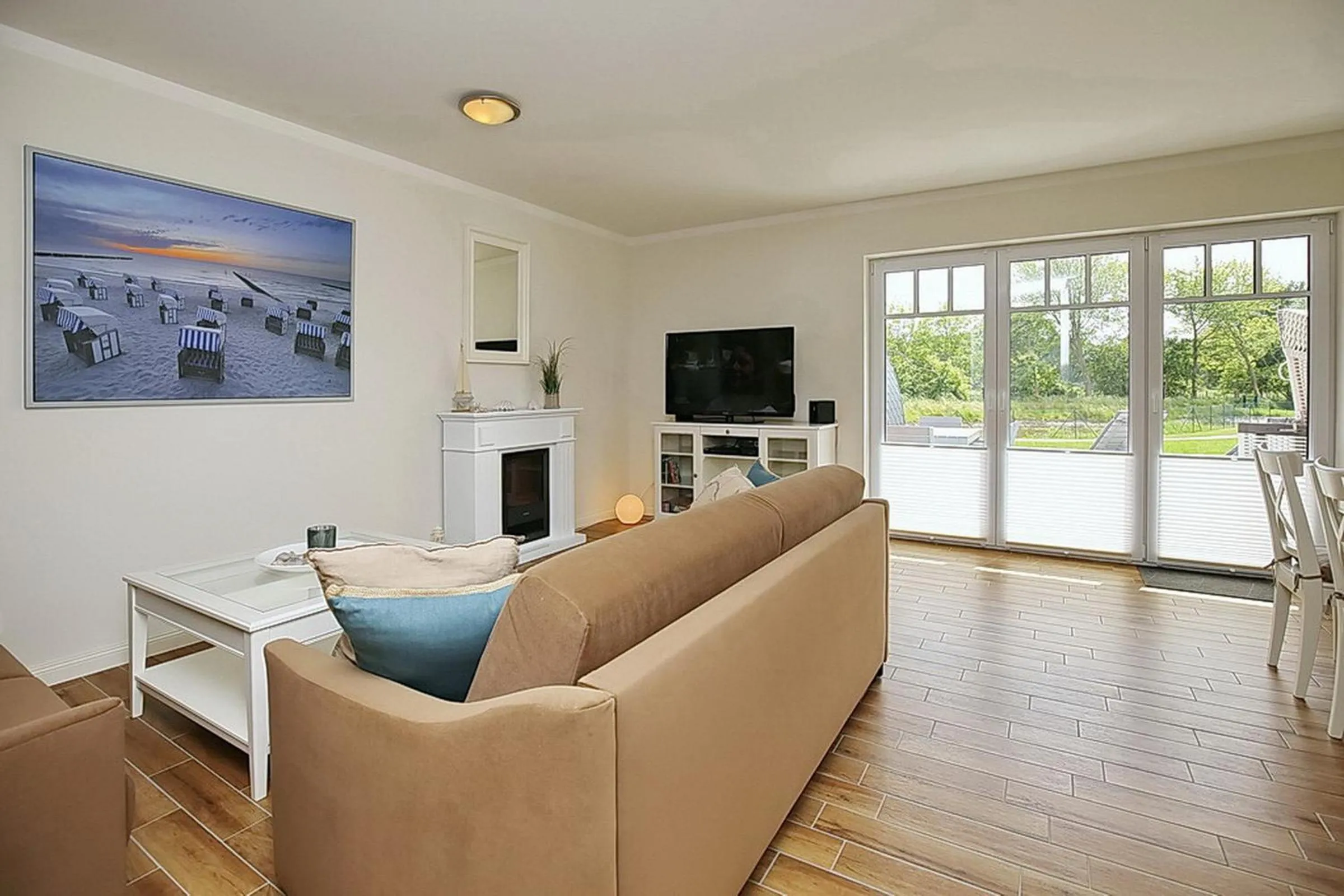 Living room in Reethaus Am Mariannenweg 15b