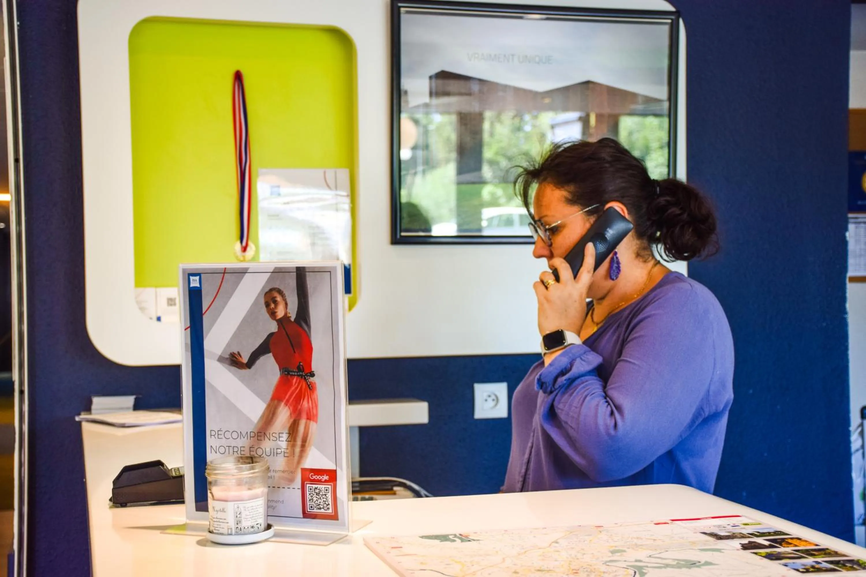 Lobby or reception in ibis budget Rodez