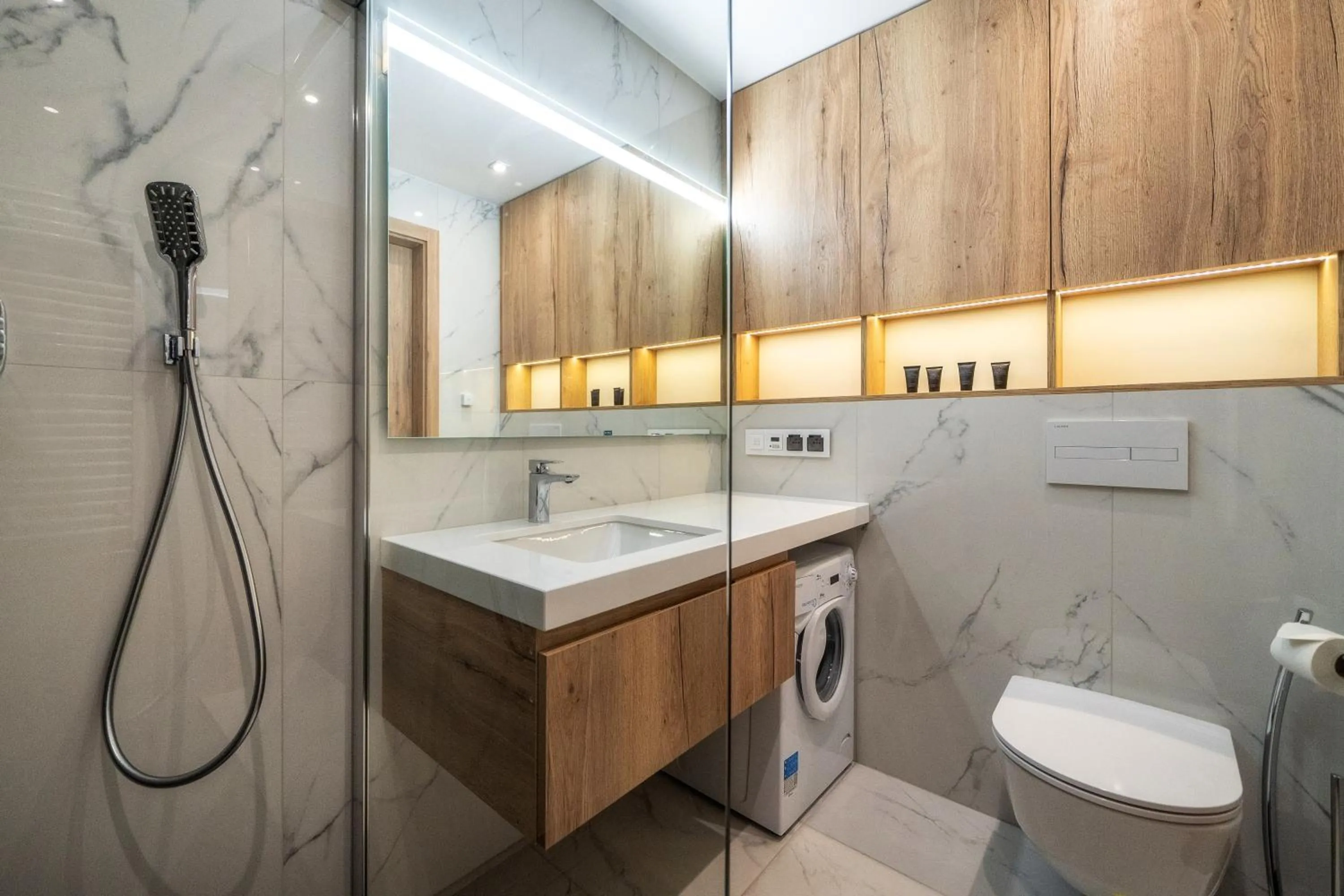 Shower in Meta Apartments