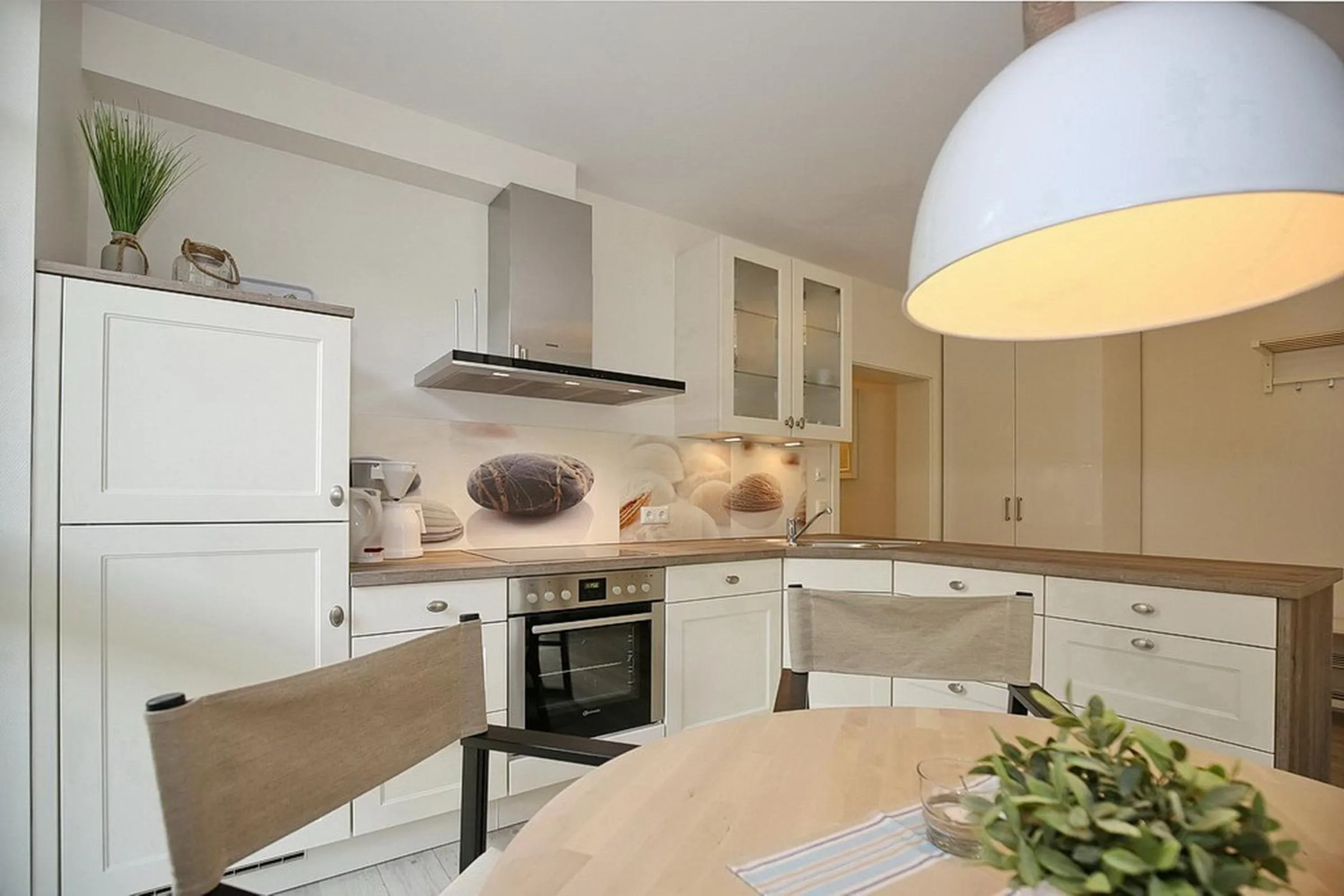 Kitchen or kitchenette in Strandvilla Scholle - Makrele Wohnung 04