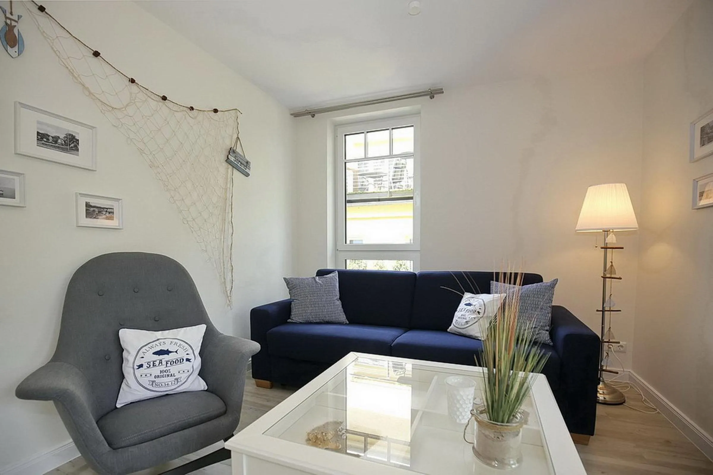 Living room in Strandvilla Scholle - Makrele Wohnung 04