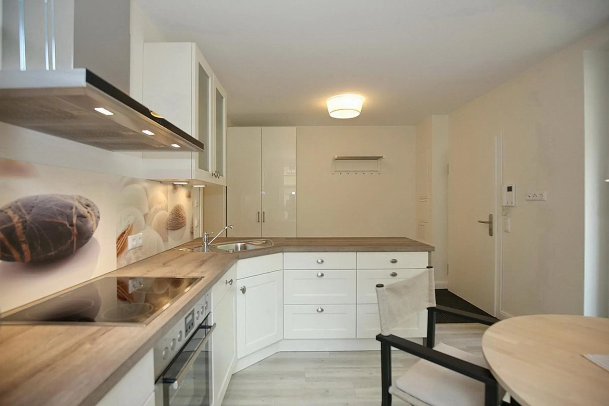 Kitchen or kitchenette in Strandvilla Scholle - Makrele Wohnung 04