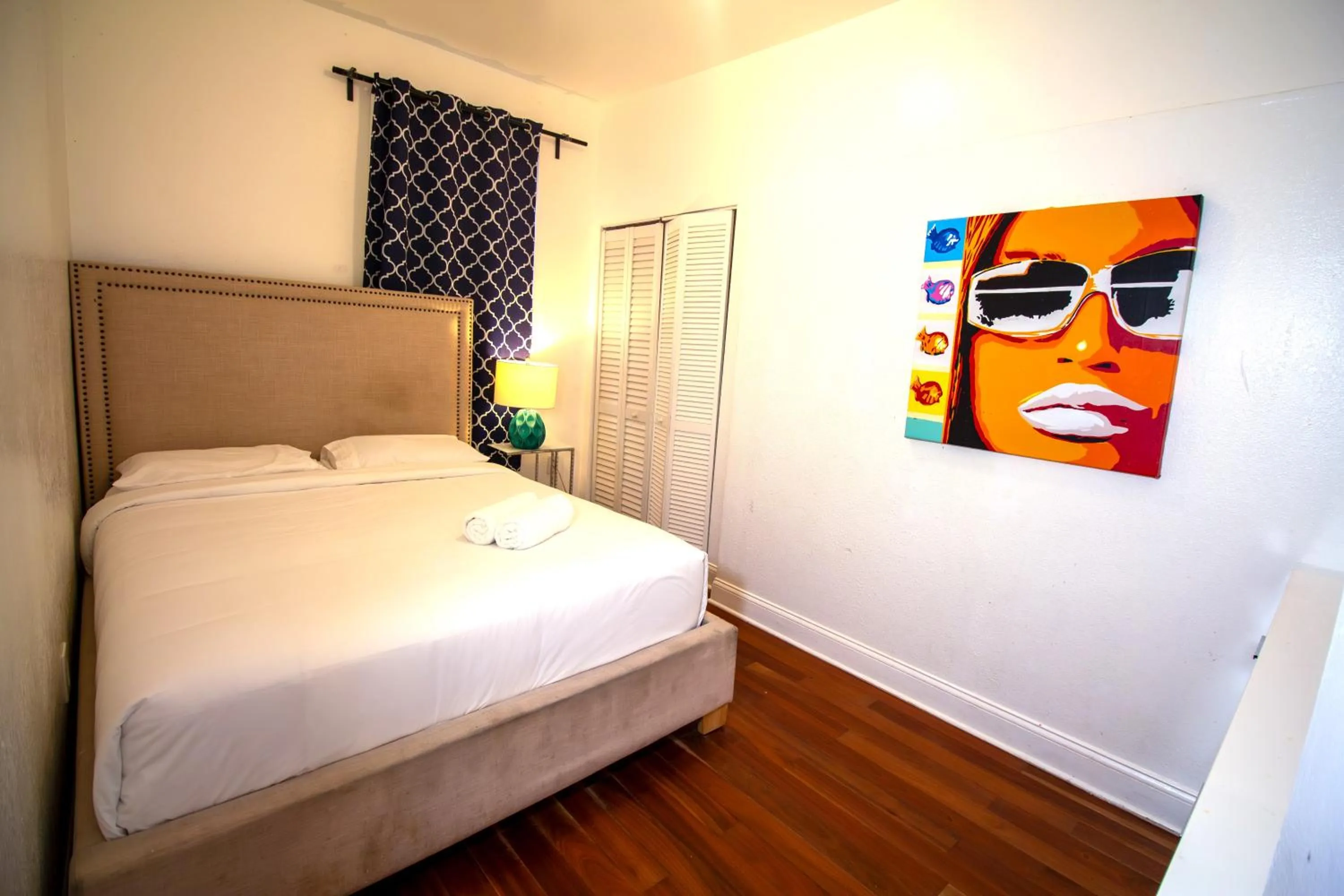 Bed in Hispaniola Apartments Part of the Oasis Casita Collection