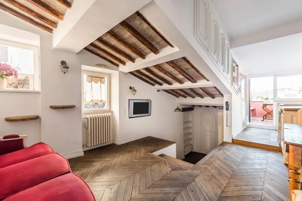 Bed in Scala Lovely Terrace Apartment