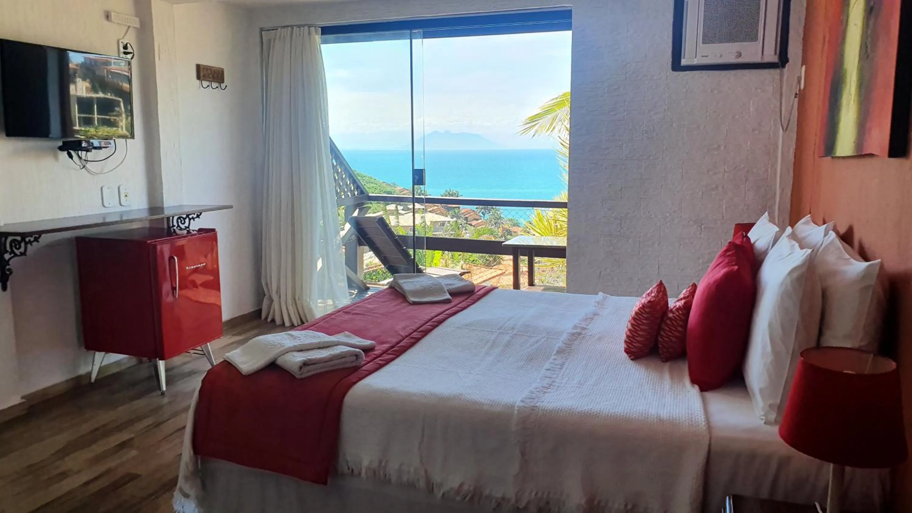 Bed in Pousada Vila do Sol