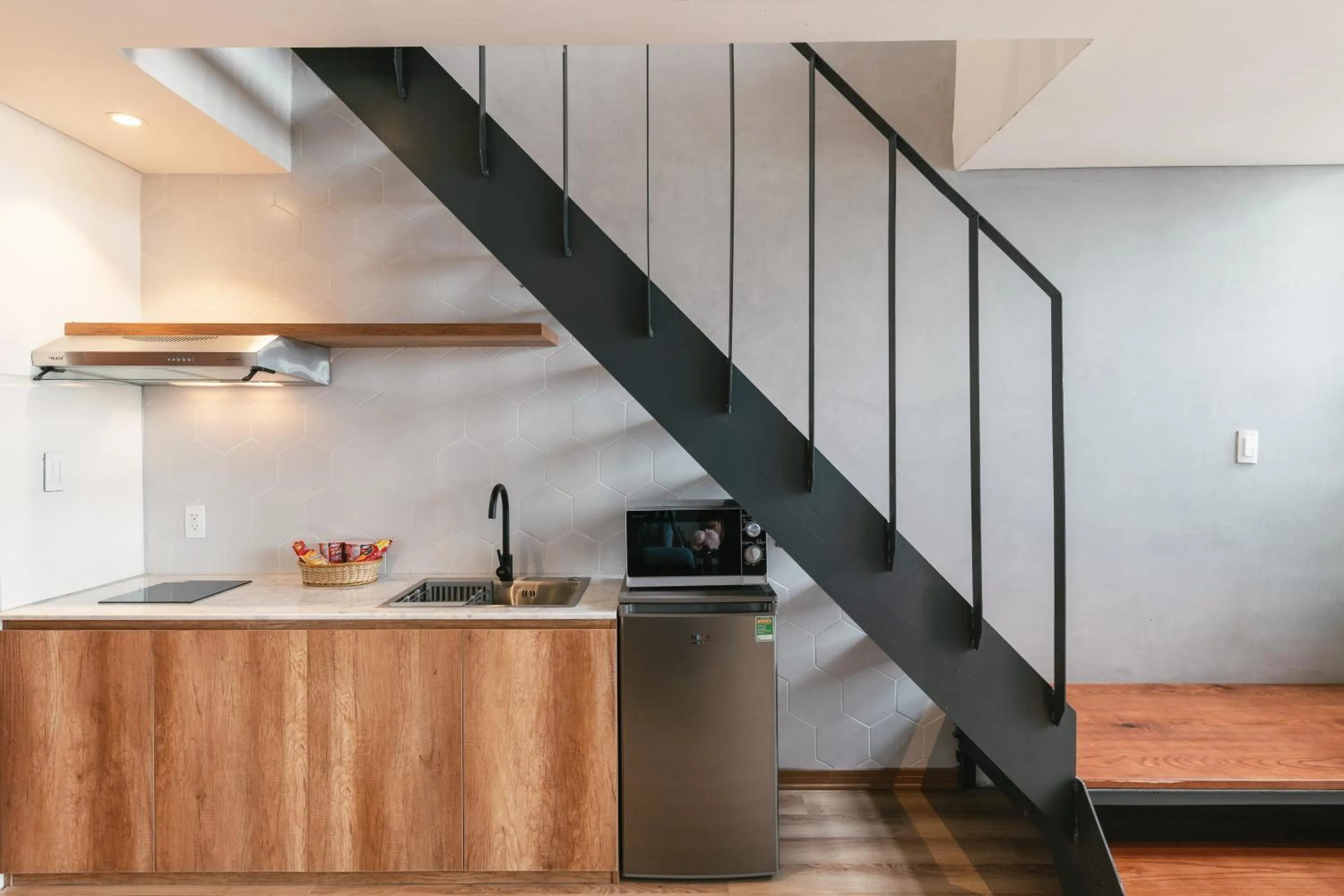 kitchen in The Glomad Boutique Danang