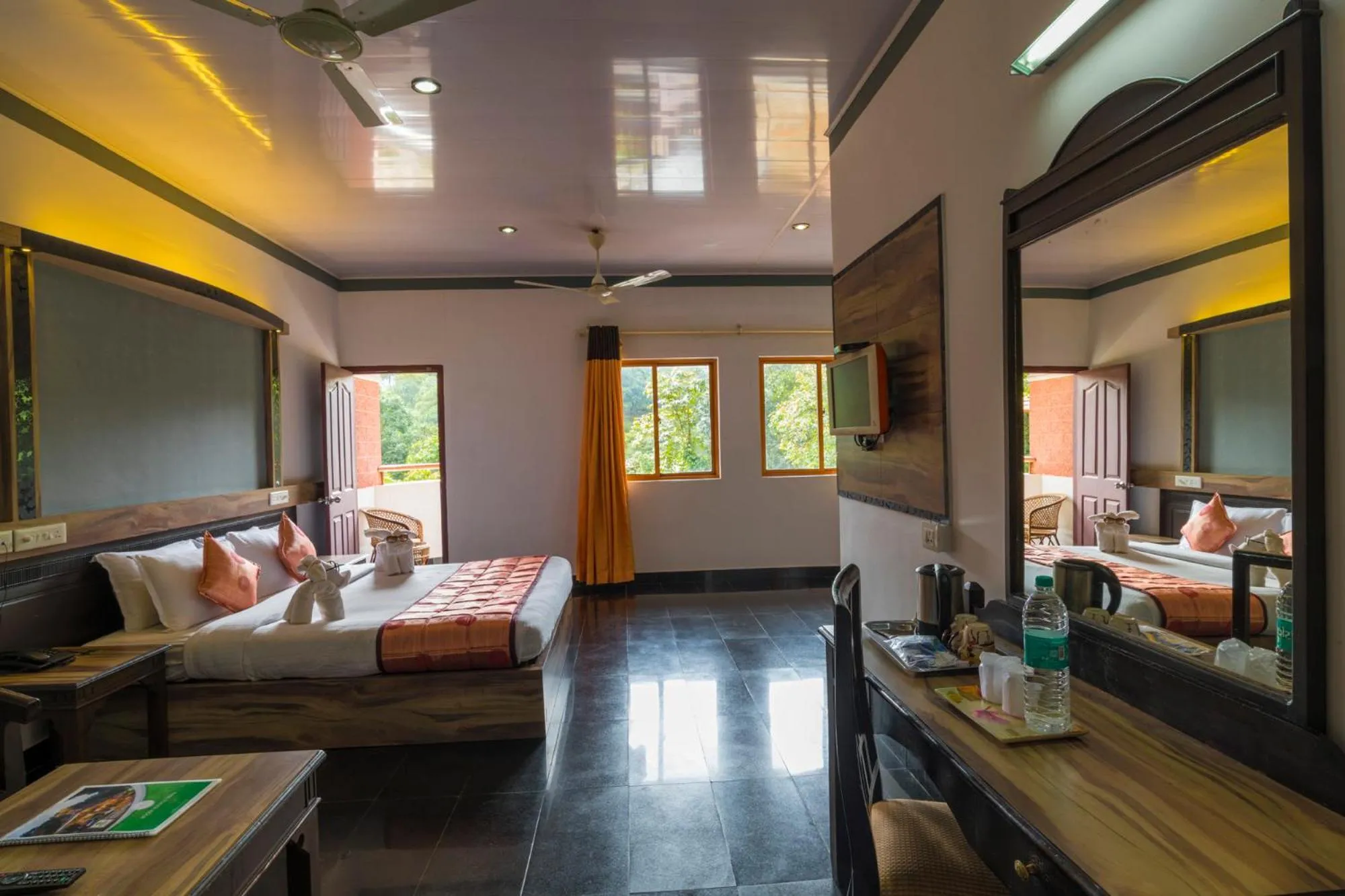 Bed in Upavan Resort