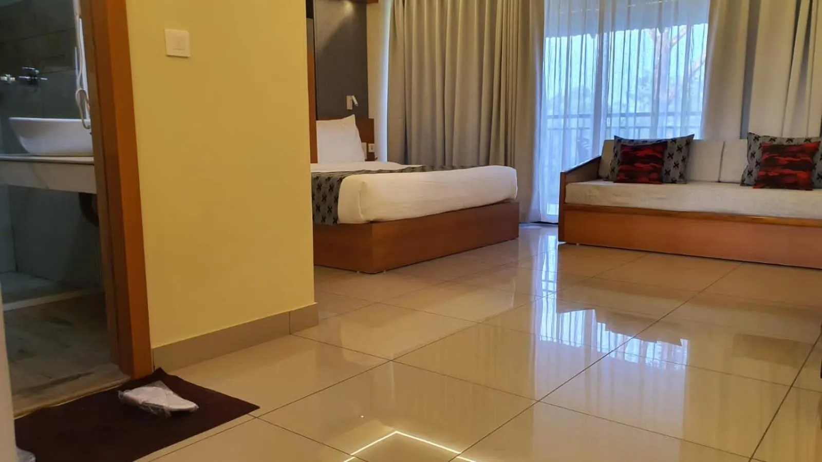 Bed in Upavan Resort