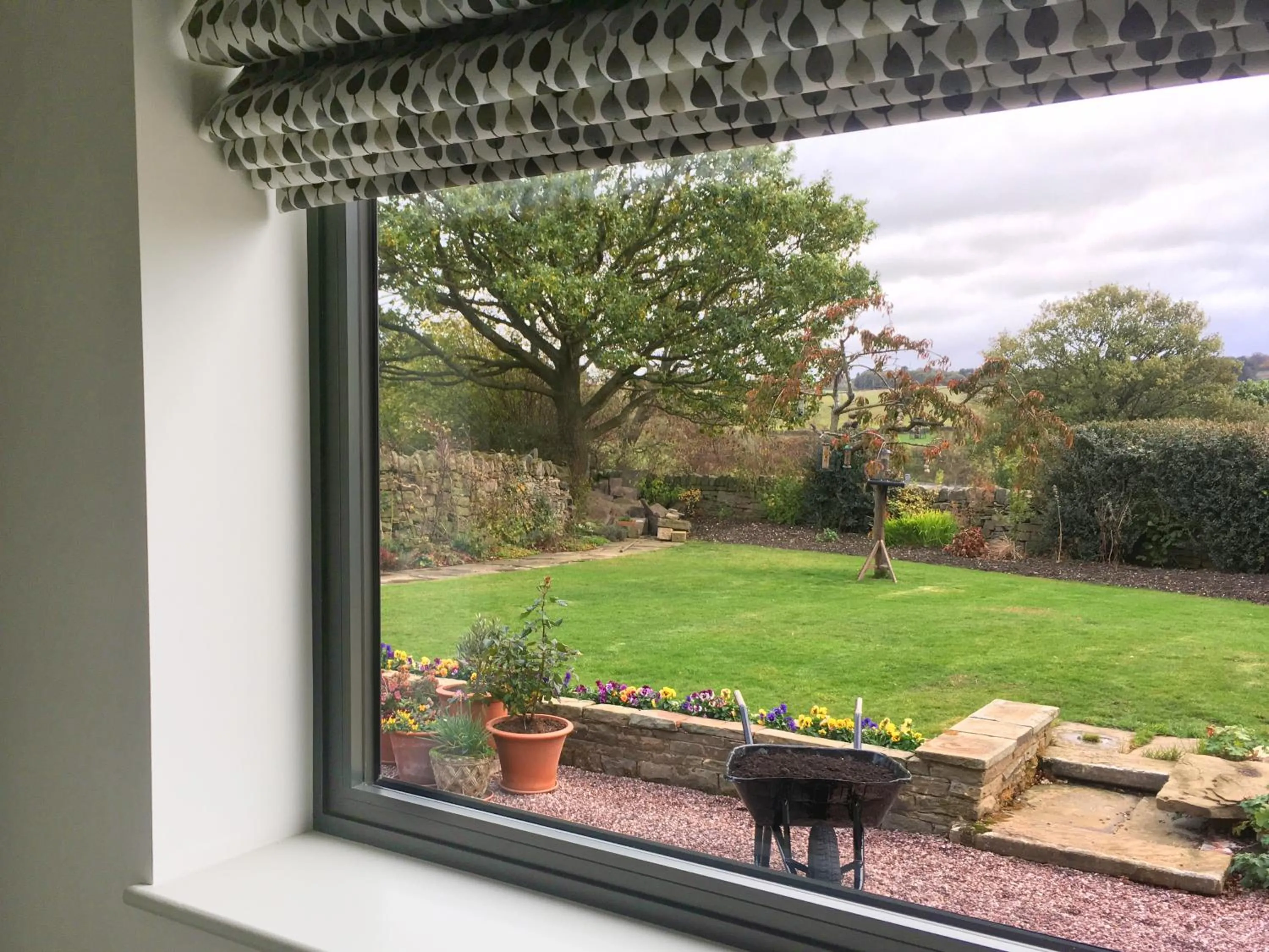 Garden view in Finkle Green B & B